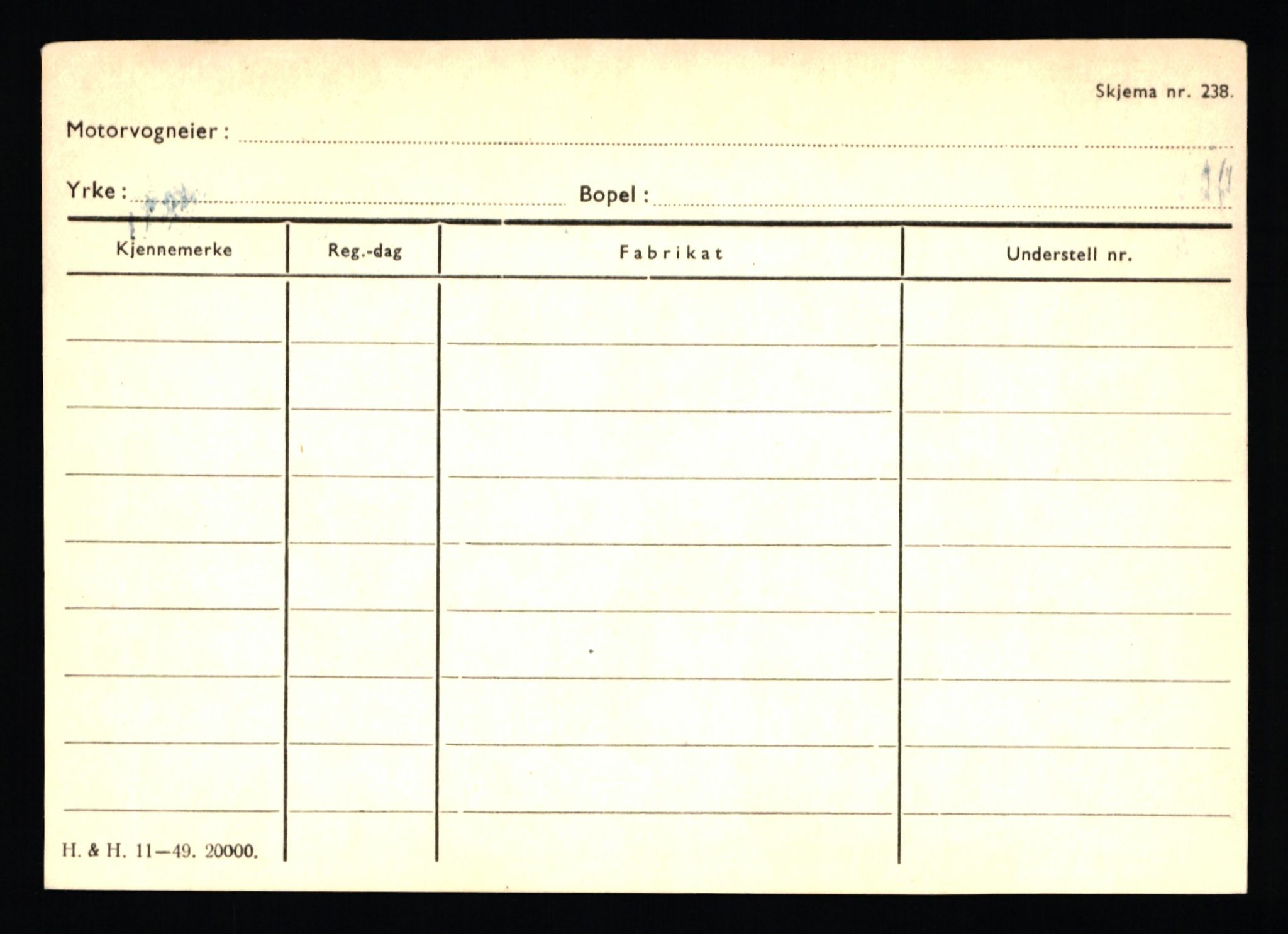 Stavanger trafikkstasjon, AV/SAST-A-101942/0/H/L0030: Polden - Retzius, 1930-1971, p. 254