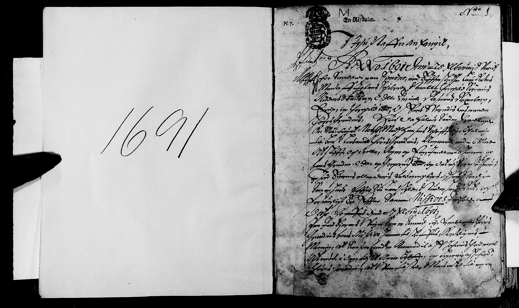 Jæren og Dalane sorenskriveri, AV/SAST-A-100306/3/30/30BA/L0047: TINGBOK, 1691, p. 0b-1a