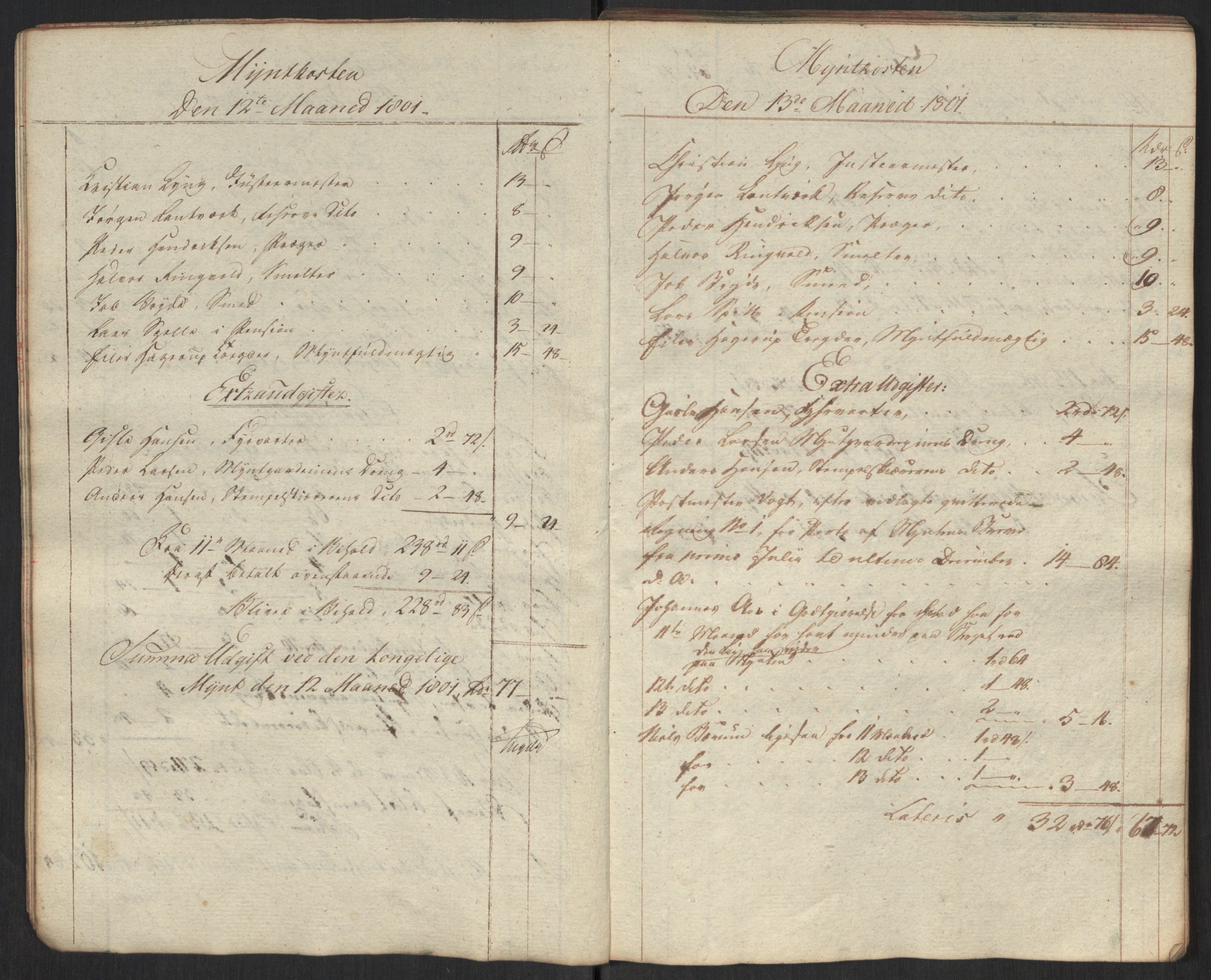 Rentekammeret inntil 1814, Realistisk ordnet avdeling, AV/RA-EA-4070/Oa/L0010: [Y8]: Regninger for Kongsbergs mynt., 1760-1805, p. 616