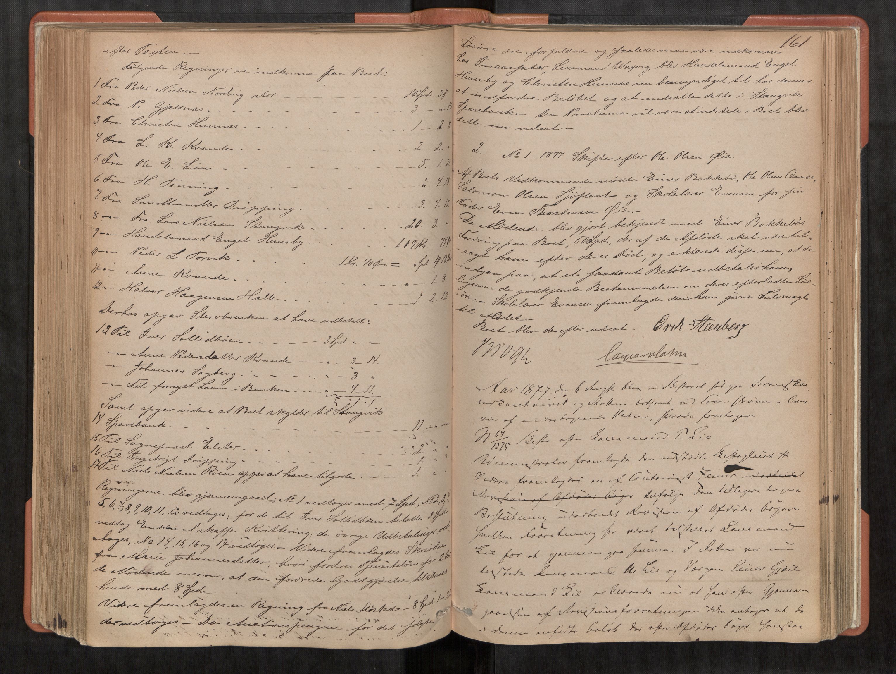 Nordmøre sorenskriveri, AV/SAT-A-4132/1/3/3B/L0003: Forhandlingsprotokoll nr. 03, 1871-1881, p. 161