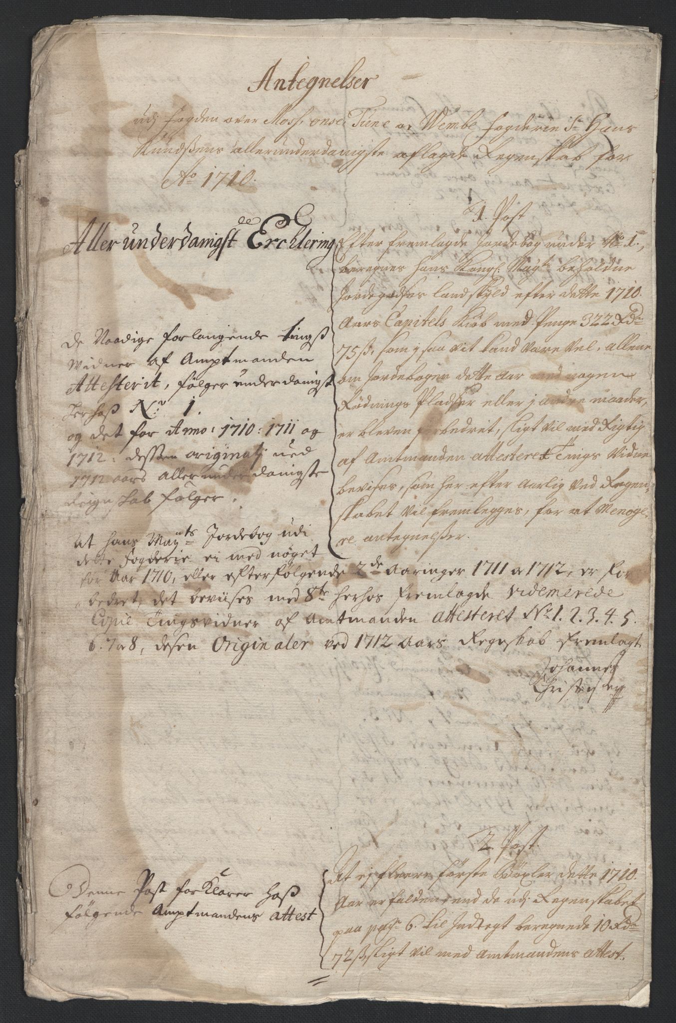 Rentekammeret inntil 1814, Reviderte regnskaper, Fogderegnskap, AV/RA-EA-4092/R04/L0135: Fogderegnskap Moss, Onsøy, Tune, Veme og Åbygge, 1709-1710, p. 435