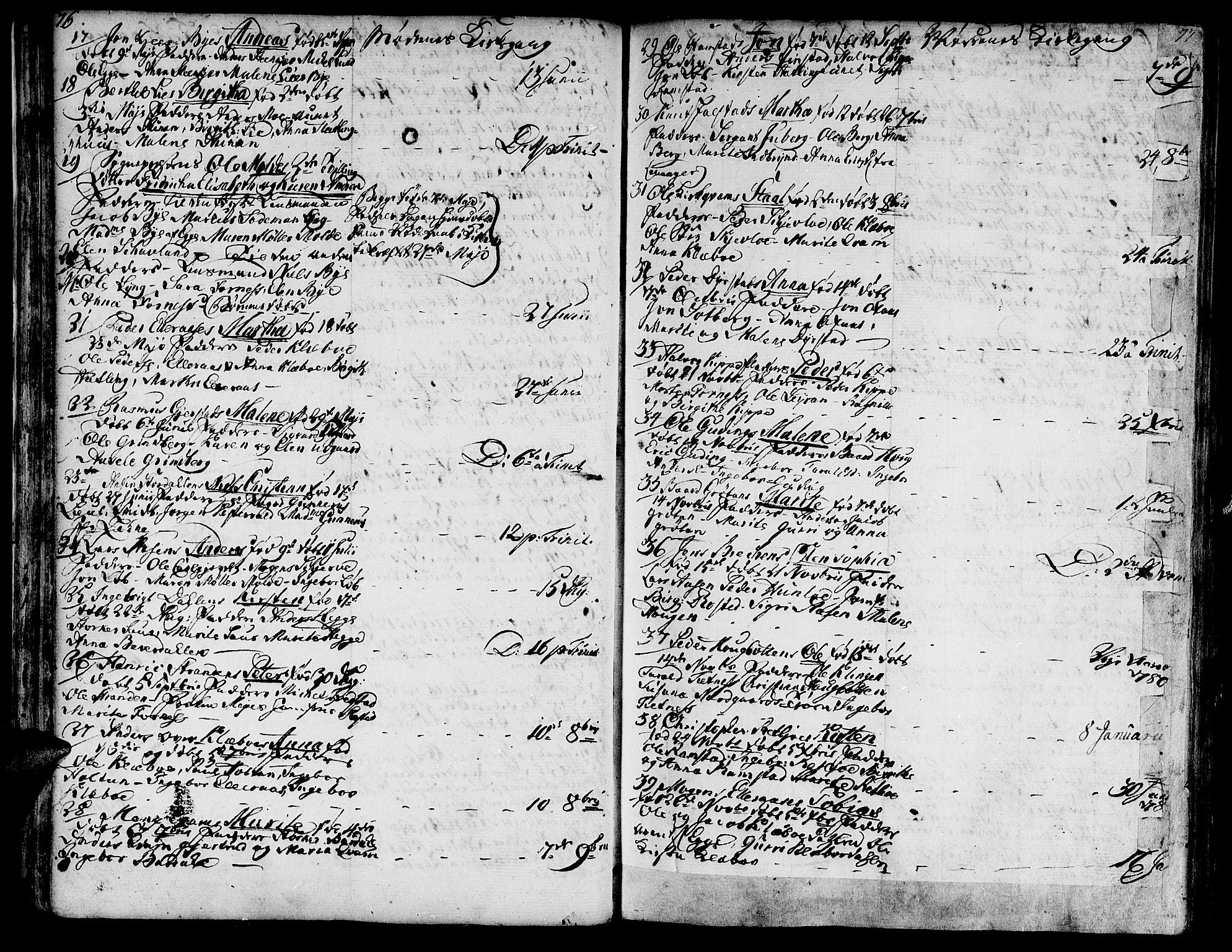 Ministerialprotokoller, klokkerbøker og fødselsregistre - Nord-Trøndelag, SAT/A-1458/746/L0440: Parish register (official) no. 746A02, 1760-1815, p. 76-77