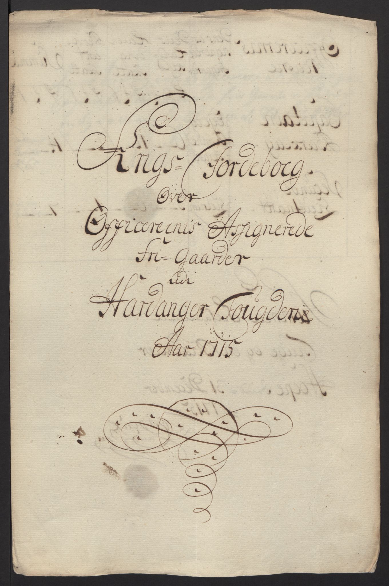 Rentekammeret inntil 1814, Reviderte regnskaper, Fogderegnskap, RA/EA-4092/R48/L2991: Fogderegnskap Sunnhordland og Hardanger, 1715, p. 412