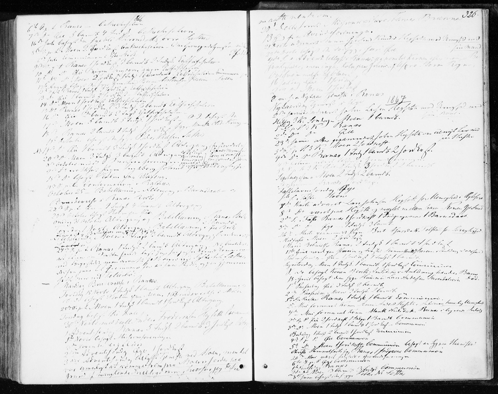 Ministerialprotokoller, klokkerbøker og fødselsregistre - Møre og Romsdal, AV/SAT-A-1454/595/L1045: Parish register (official) no. 595A07, 1863-1873, p. 326