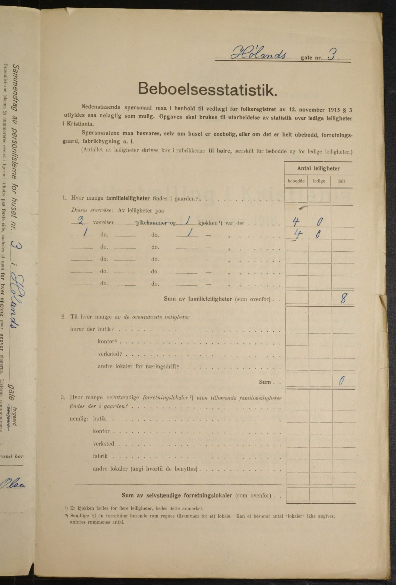 OBA, Municipal Census 1916 for Kristiania, 1916, p. 42954