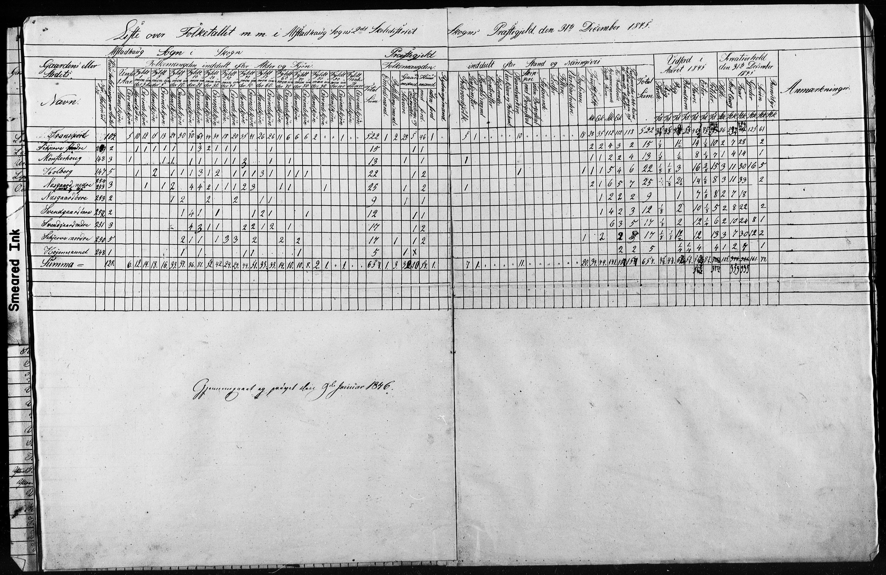 , Census 1845 for Skogn, 1845, p. 29