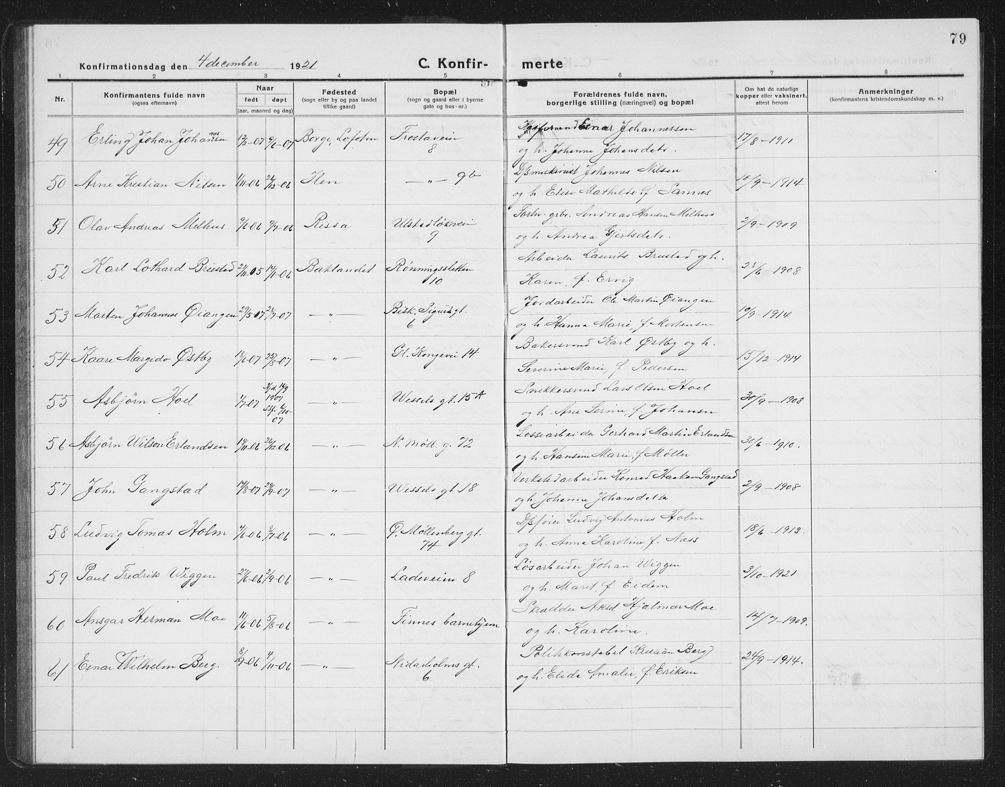 Ministerialprotokoller, klokkerbøker og fødselsregistre - Sør-Trøndelag, AV/SAT-A-1456/605/L0258: Parish register (copy) no. 605C05, 1918-1930, p. 79