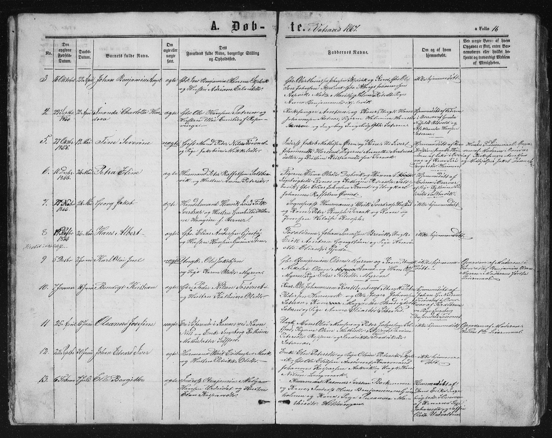 Ministerialprotokoller, klokkerbøker og fødselsregistre - Nordland, AV/SAT-A-1459/810/L0158: Parish register (copy) no. 810C02 /1, 1863-1883, p. 16