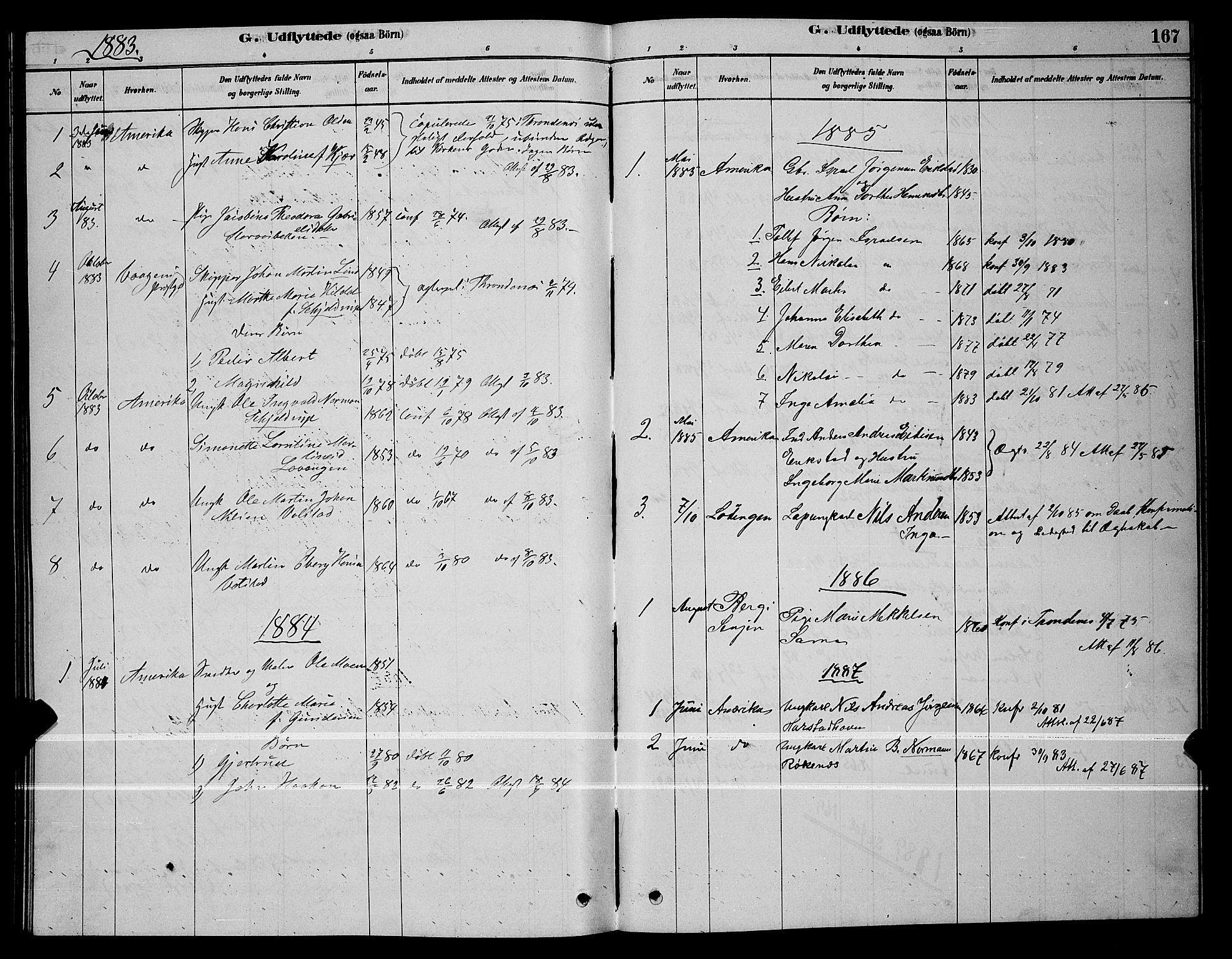 Trondenes sokneprestkontor, SATØ/S-1319/H/Hb/L0010klokker: Parish register (copy) no. 10, 1878-1890, p. 167