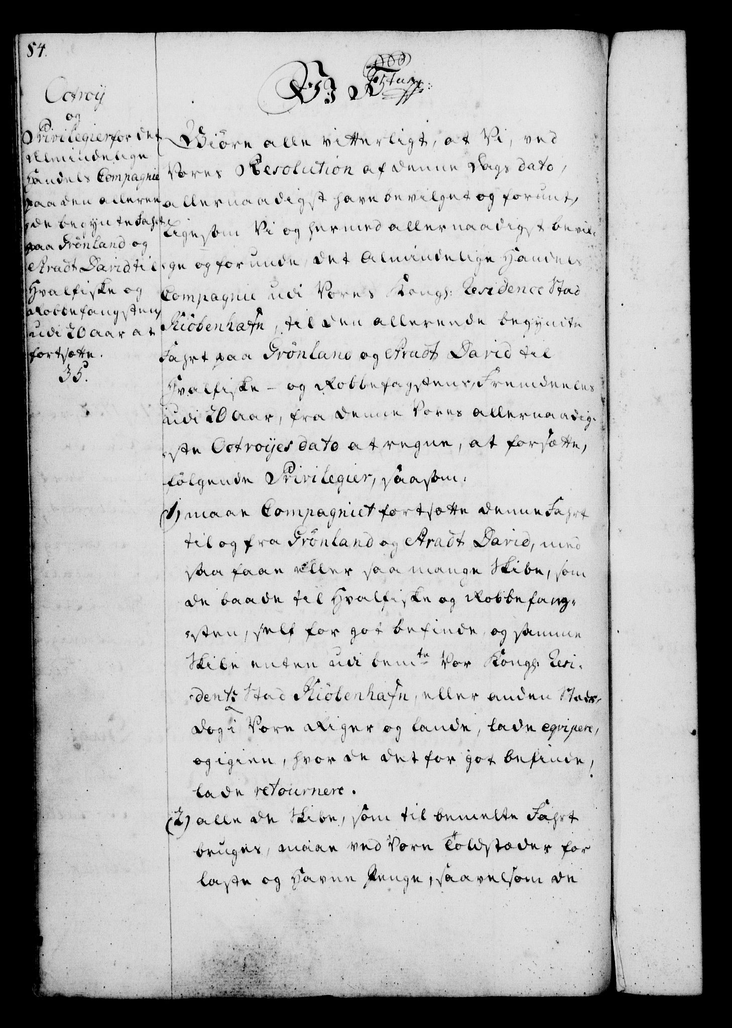 Rentekammeret, Kammerkanselliet, RA/EA-3111/G/Gg/Gga/L0006: Norsk ekspedisjonsprotokoll med register (merket RK 53.6), 1749-1759, p. 84