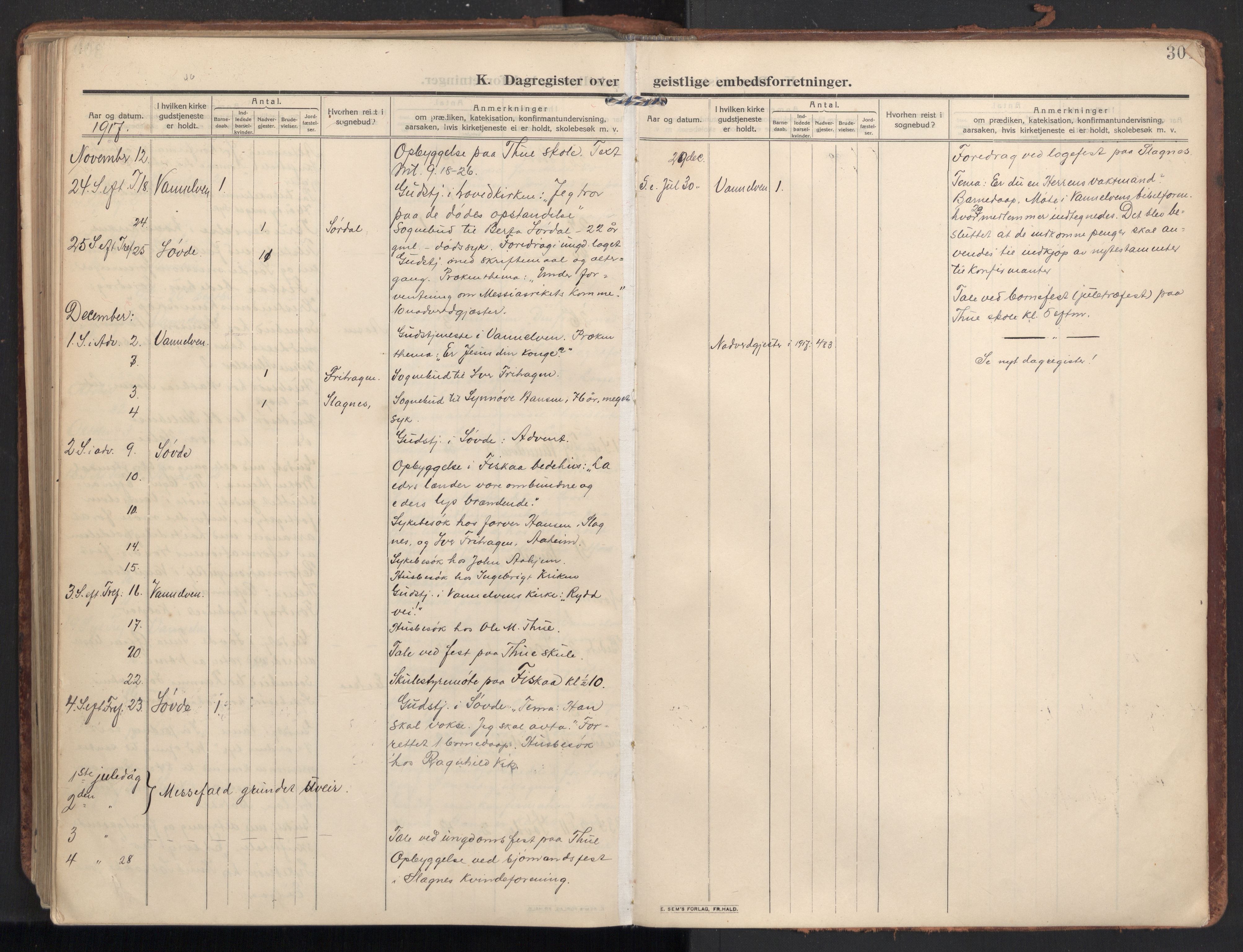 Ministerialprotokoller, klokkerbøker og fødselsregistre - Møre og Romsdal, AV/SAT-A-1454/502/L0026: Parish register (official) no. 502A04, 1909-1933, p. 301