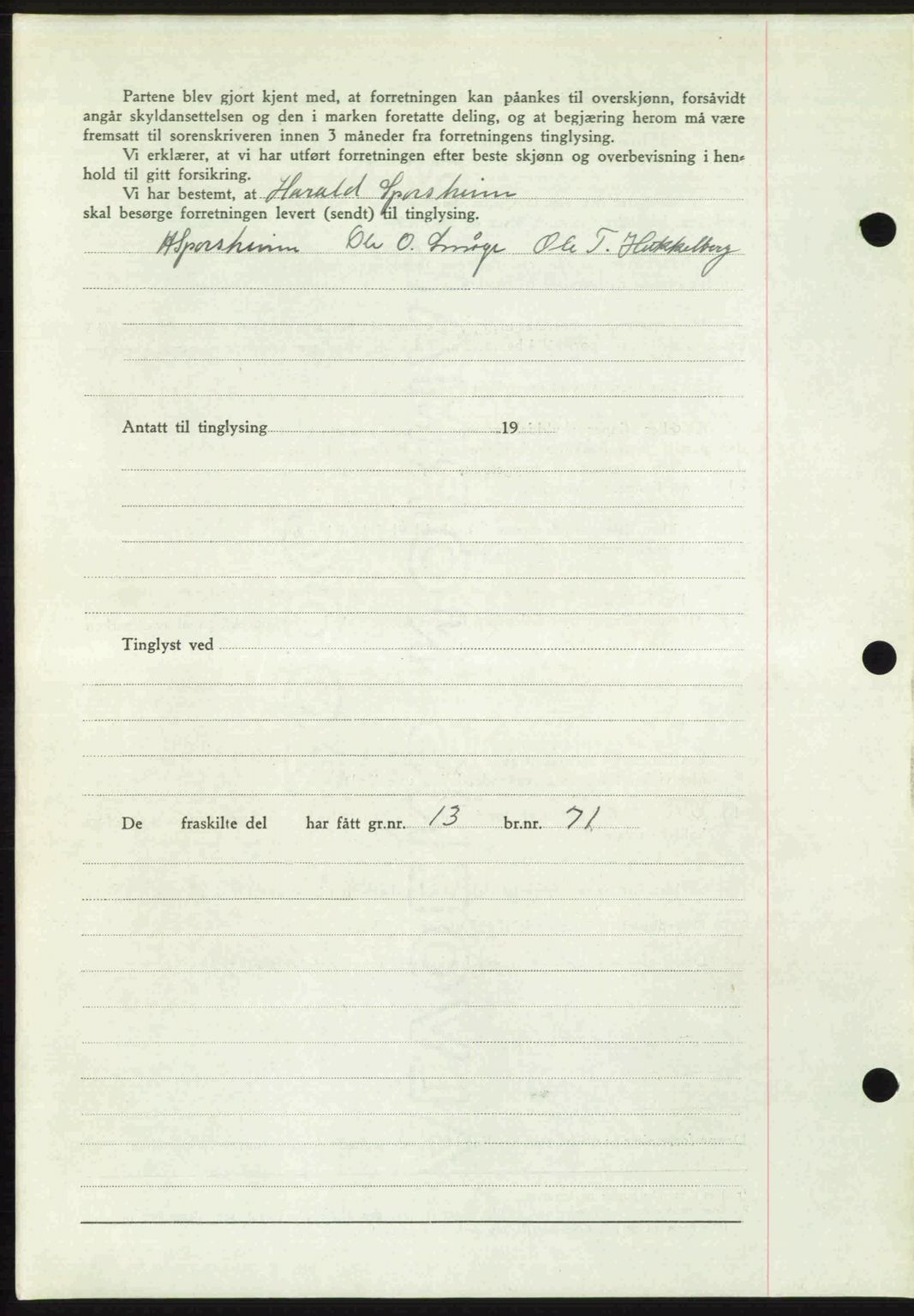 Romsdal sorenskriveri, SAT/A-4149/1/2/2C: Mortgage book no. A24, 1947-1947, Diary no: : 2435/1947