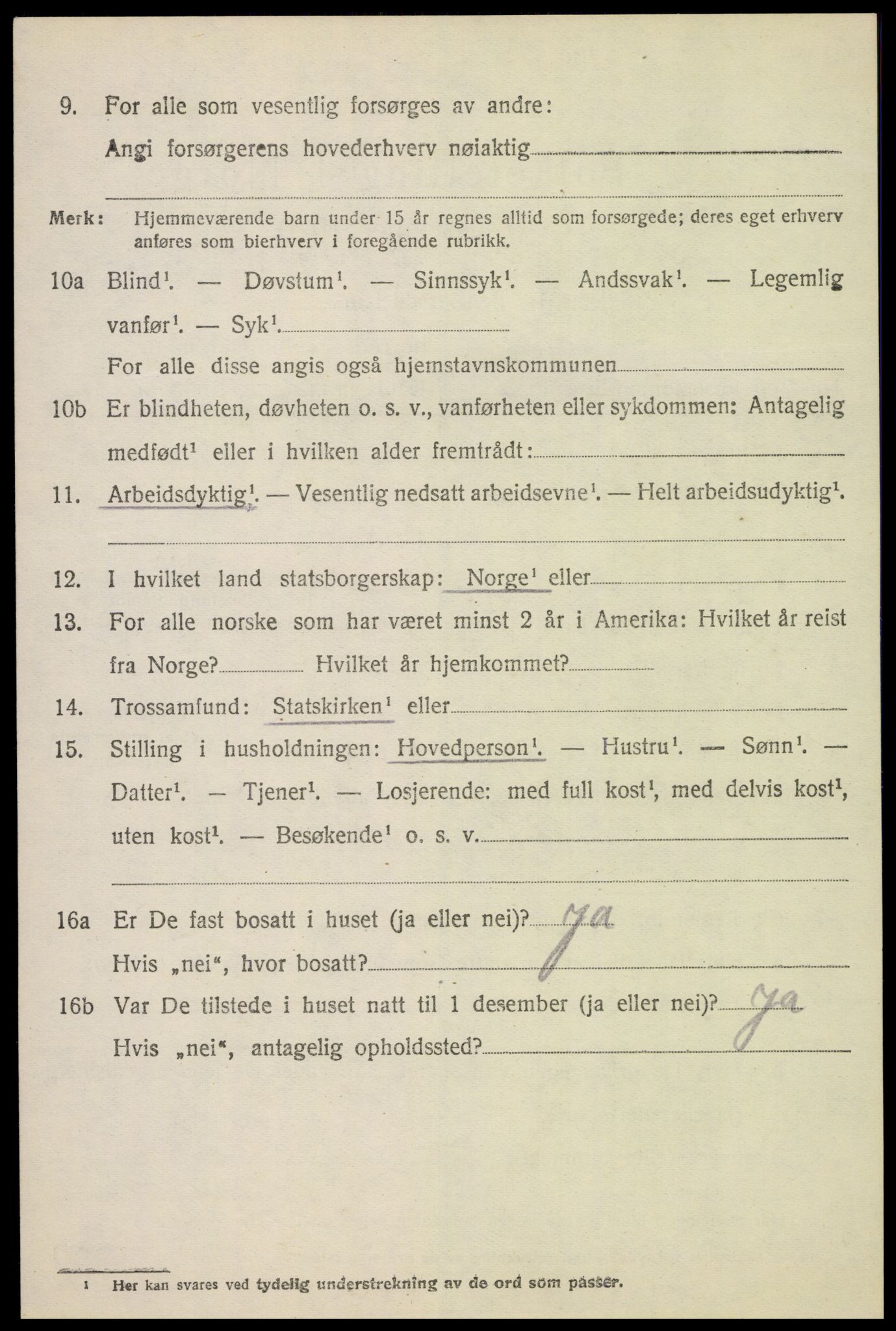 SAH, 1920 census for Furnes, 1920, p. 1810