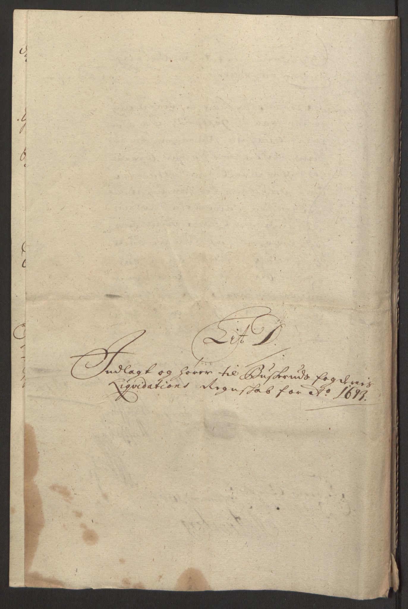 Rentekammeret inntil 1814, Reviderte regnskaper, Fogderegnskap, AV/RA-EA-4092/R25/L1682: Fogderegnskap Buskerud, 1693, p. 45