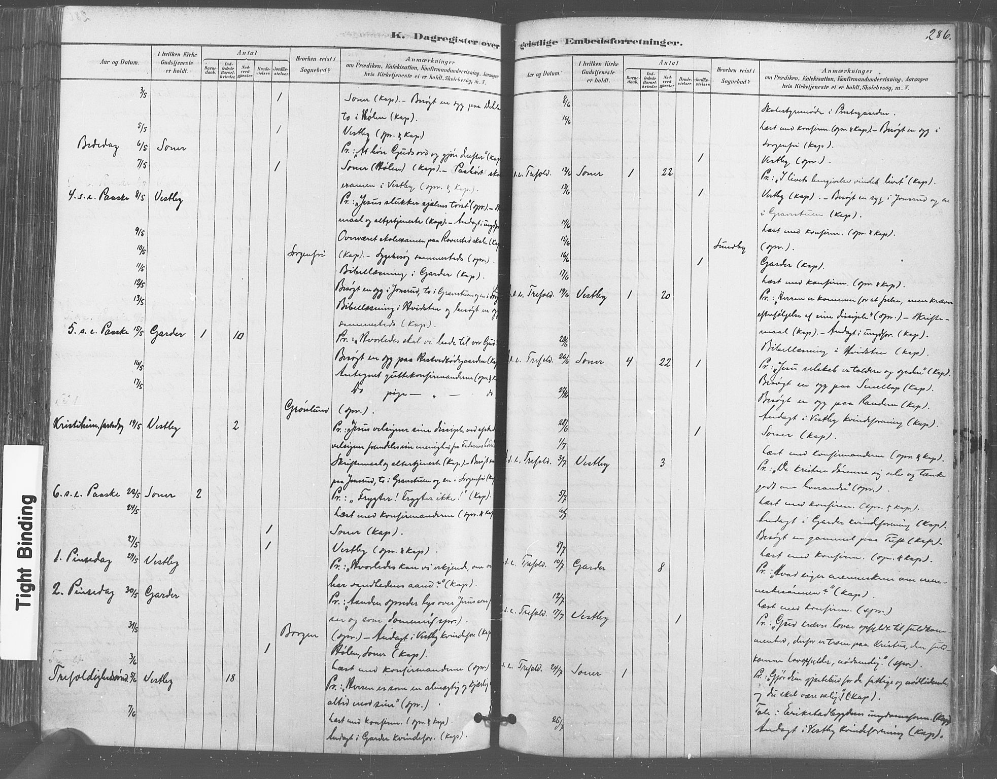 Vestby prestekontor Kirkebøker, AV/SAO-A-10893/F/Fa/L0009: Parish register (official) no. I 9, 1878-1900, p. 286