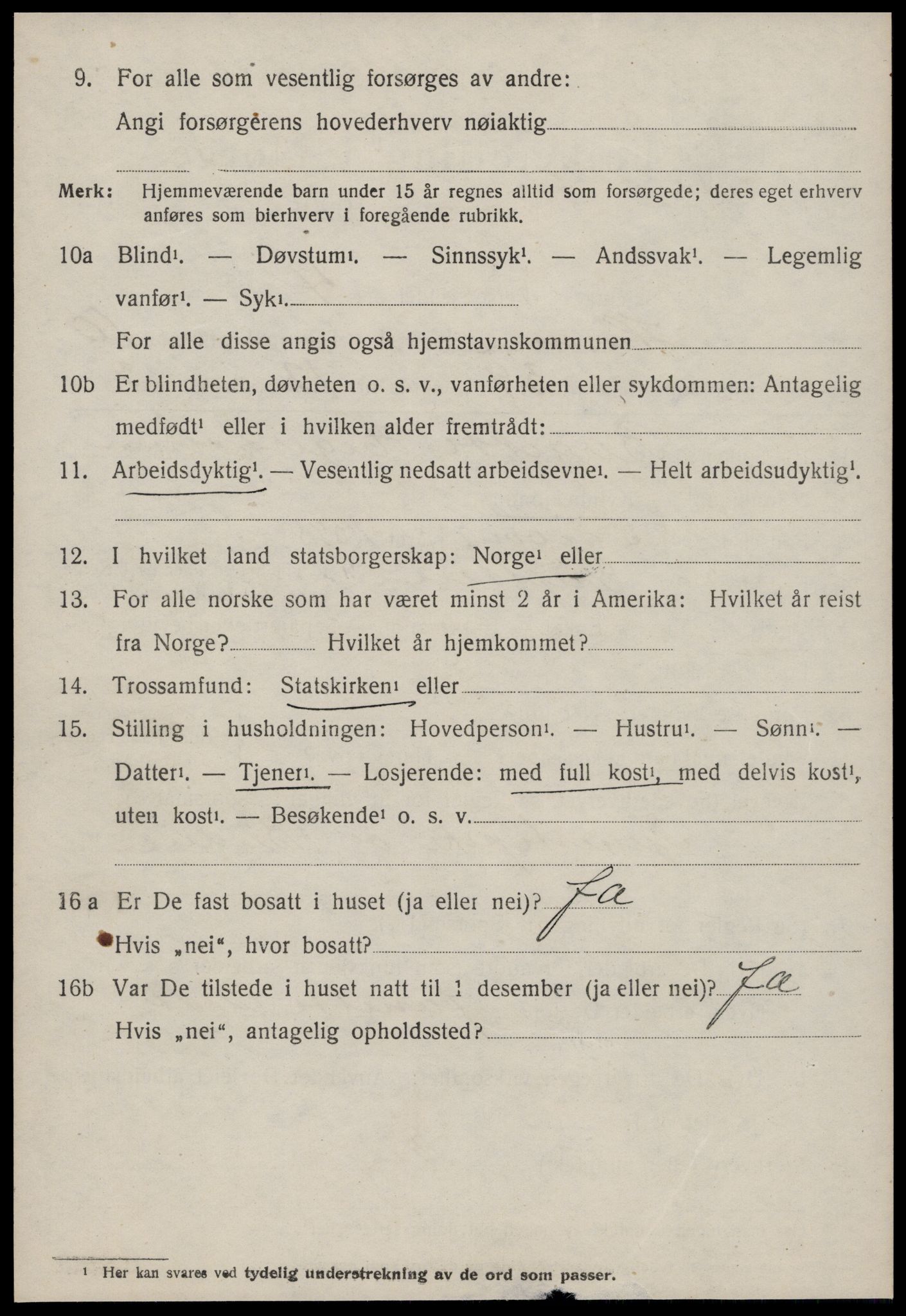 SAT, 1920 census for Haram, 1920, p. 6258