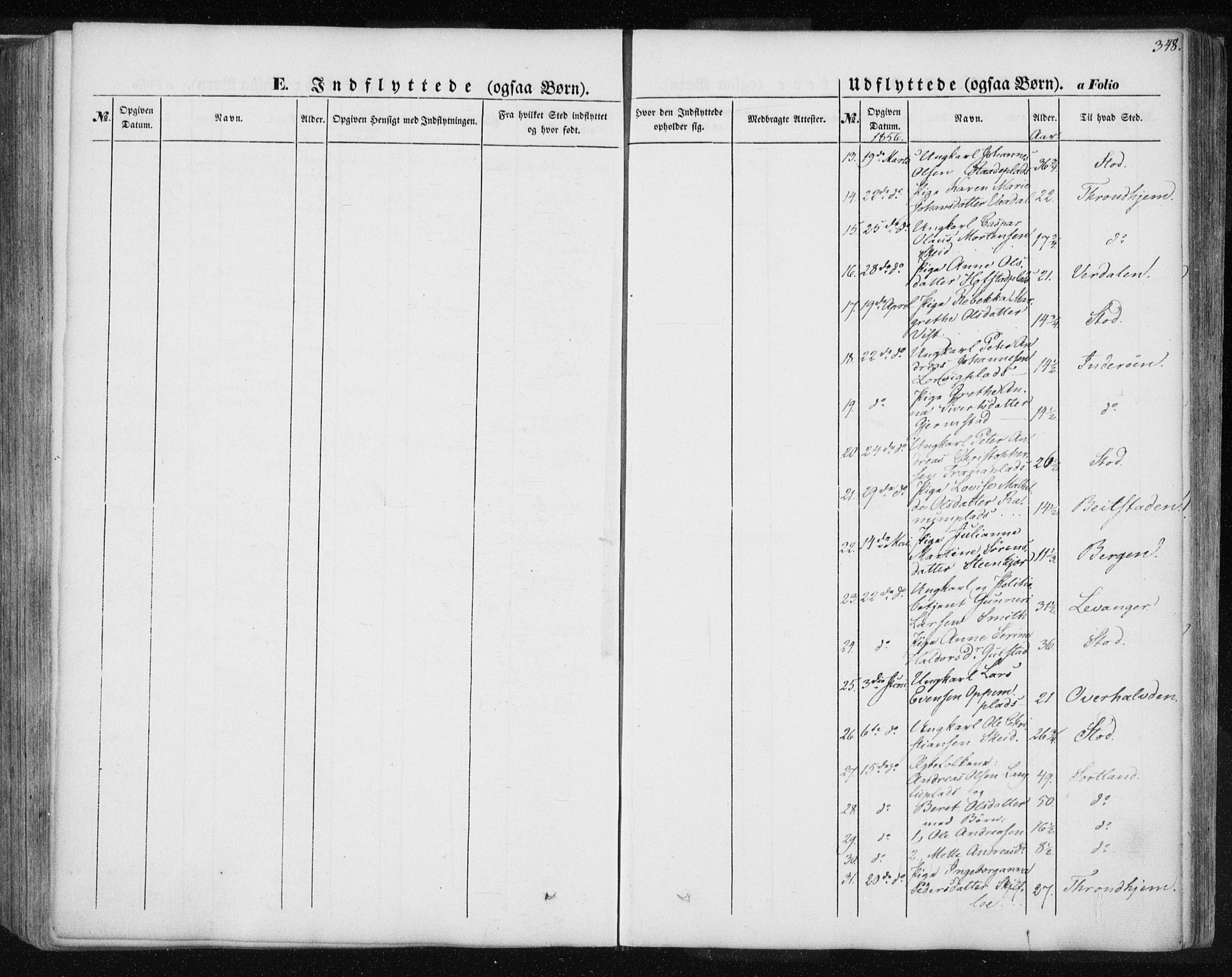 Ministerialprotokoller, klokkerbøker og fødselsregistre - Nord-Trøndelag, SAT/A-1458/735/L0342: Parish register (official) no. 735A07 /1, 1849-1862, p. 348