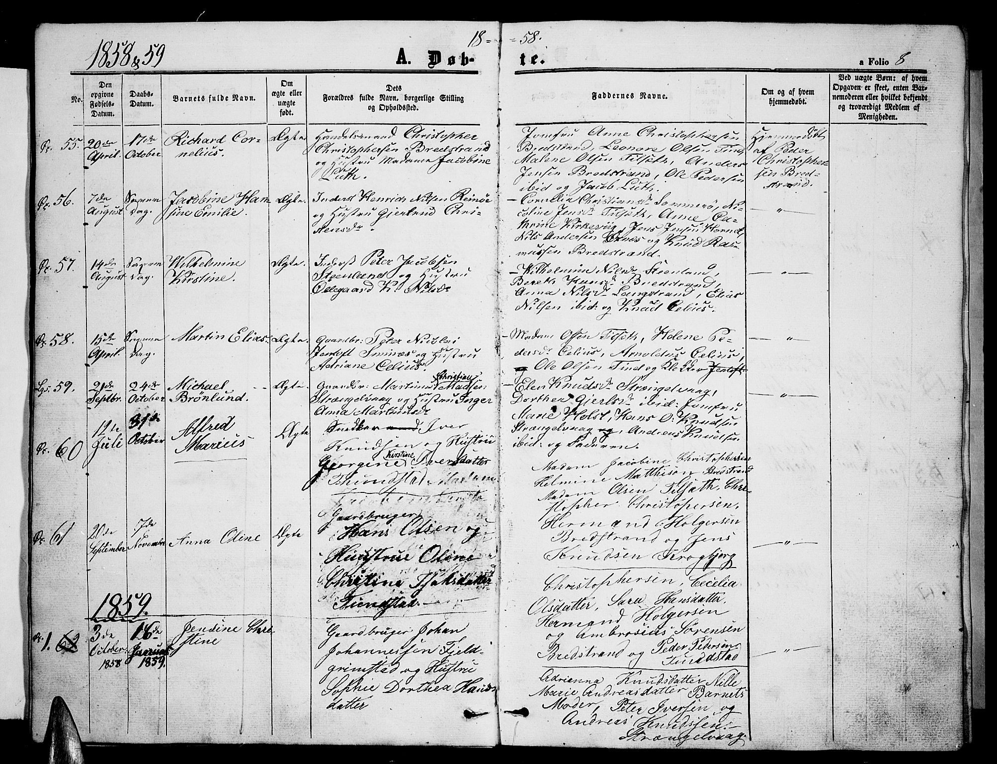 Ministerialprotokoller, klokkerbøker og fødselsregistre - Nordland, AV/SAT-A-1459/893/L1347: Parish register (copy) no. 893C02, 1858-1866, p. 8