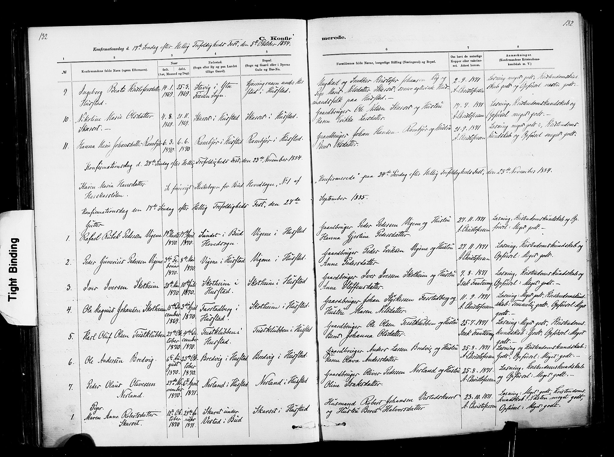 Ministerialprotokoller, klokkerbøker og fødselsregistre - Møre og Romsdal, AV/SAT-A-1454/567/L0778: Parish register (official) no. 567A01, 1881-1903, p. 132