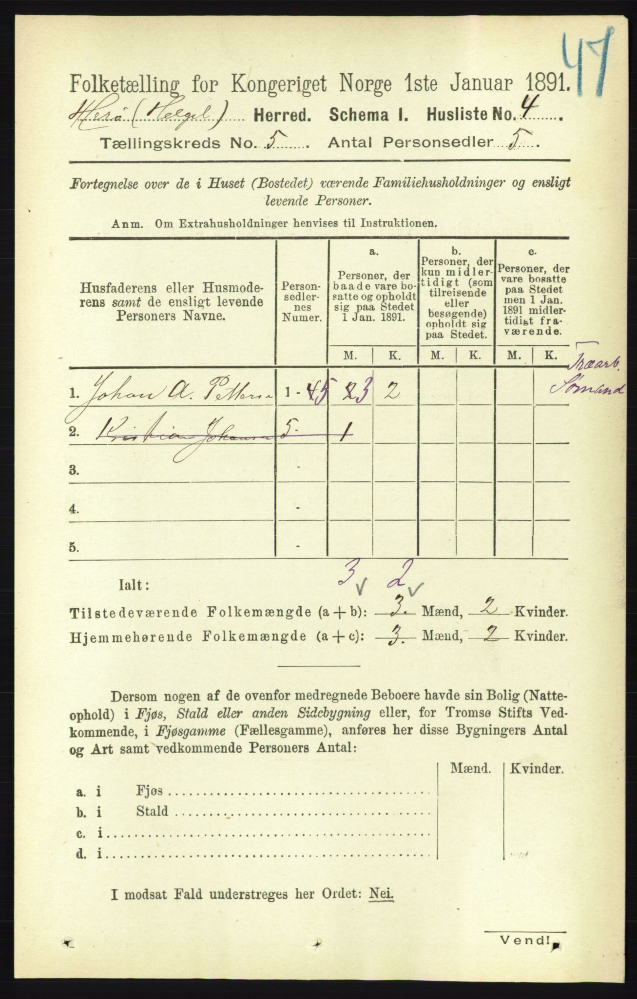 RA, 1891 census for 1818 Herøy, 1891, p. 1331