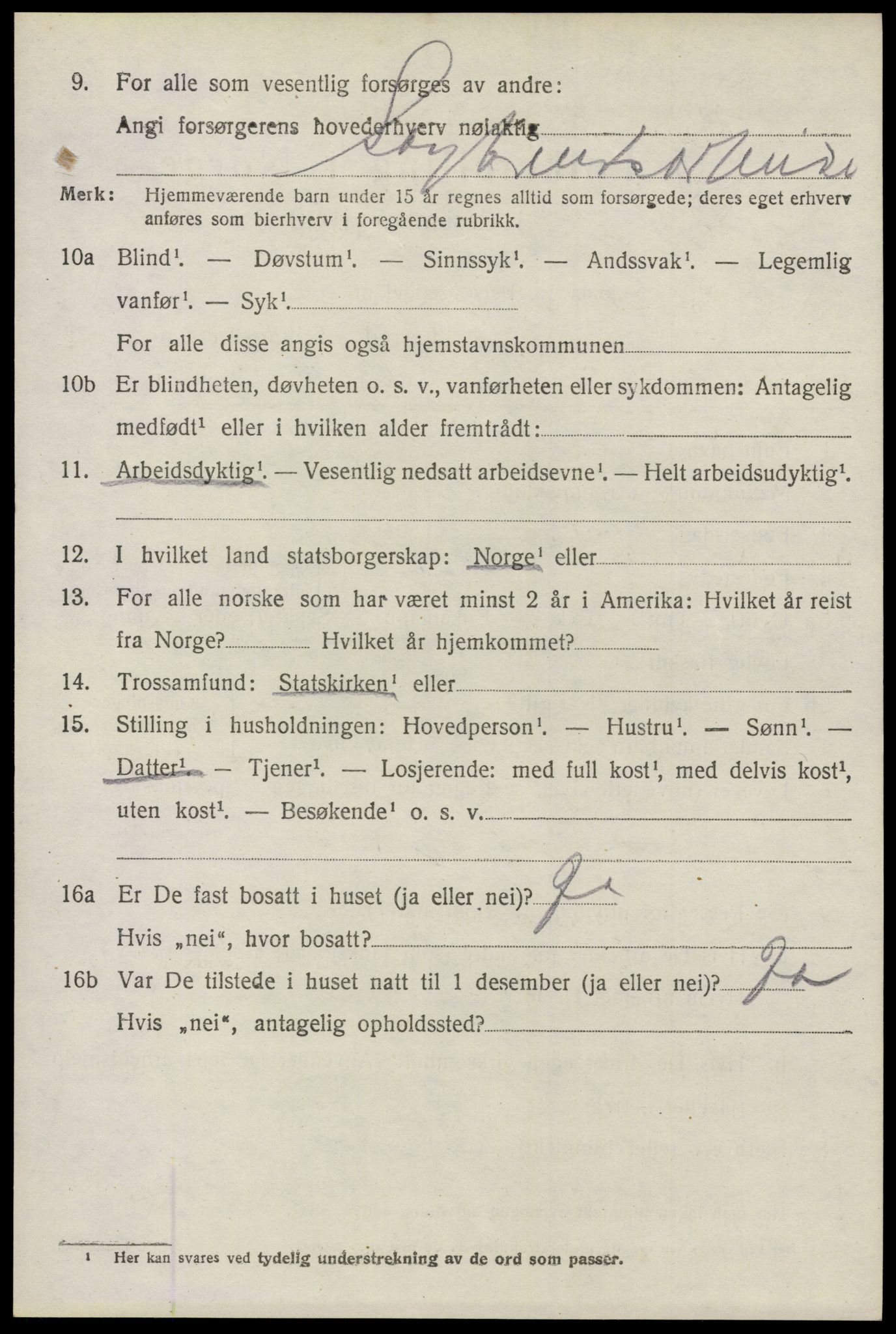 SAO, 1920 census for Glemmen, 1920, p. 5180