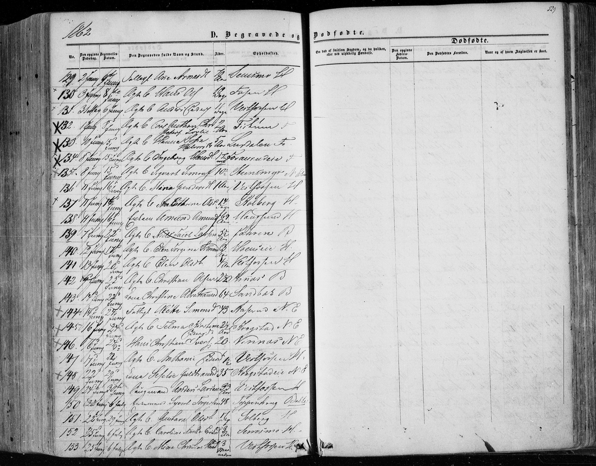 Eiker kirkebøker, AV/SAKO-A-4/F/Fa/L0016: Parish register (official) no. I 16, 1860-1868, p. 529