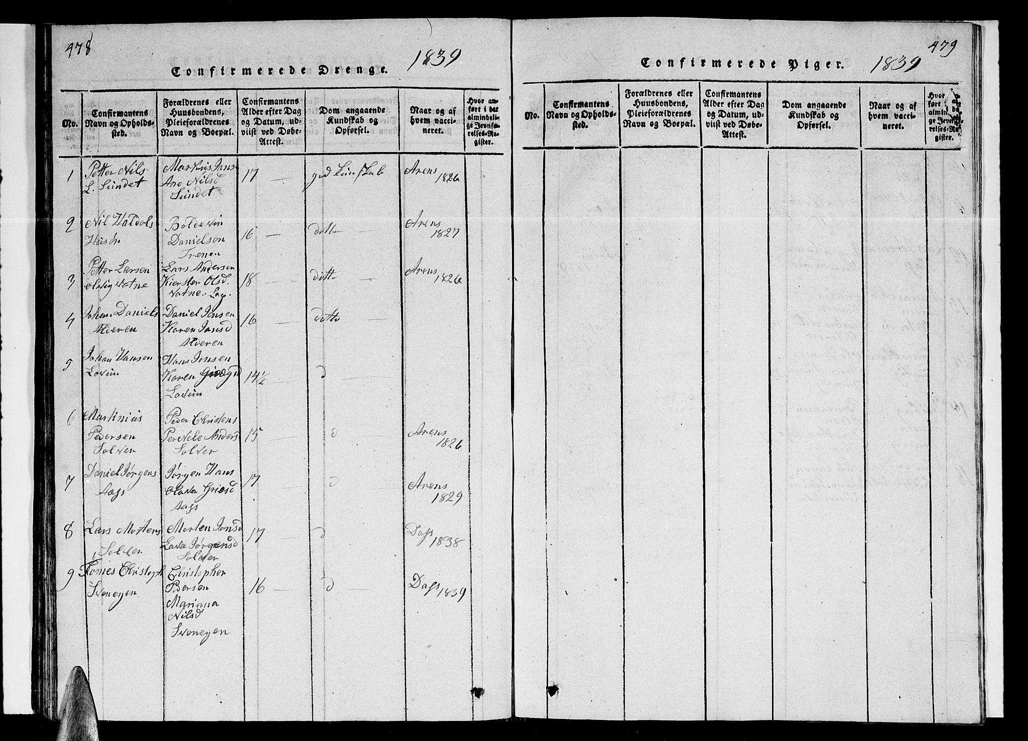Ministerialprotokoller, klokkerbøker og fødselsregistre - Nordland, SAT/A-1459/839/L0571: Parish register (copy) no. 839C01, 1820-1840, p. 478-479