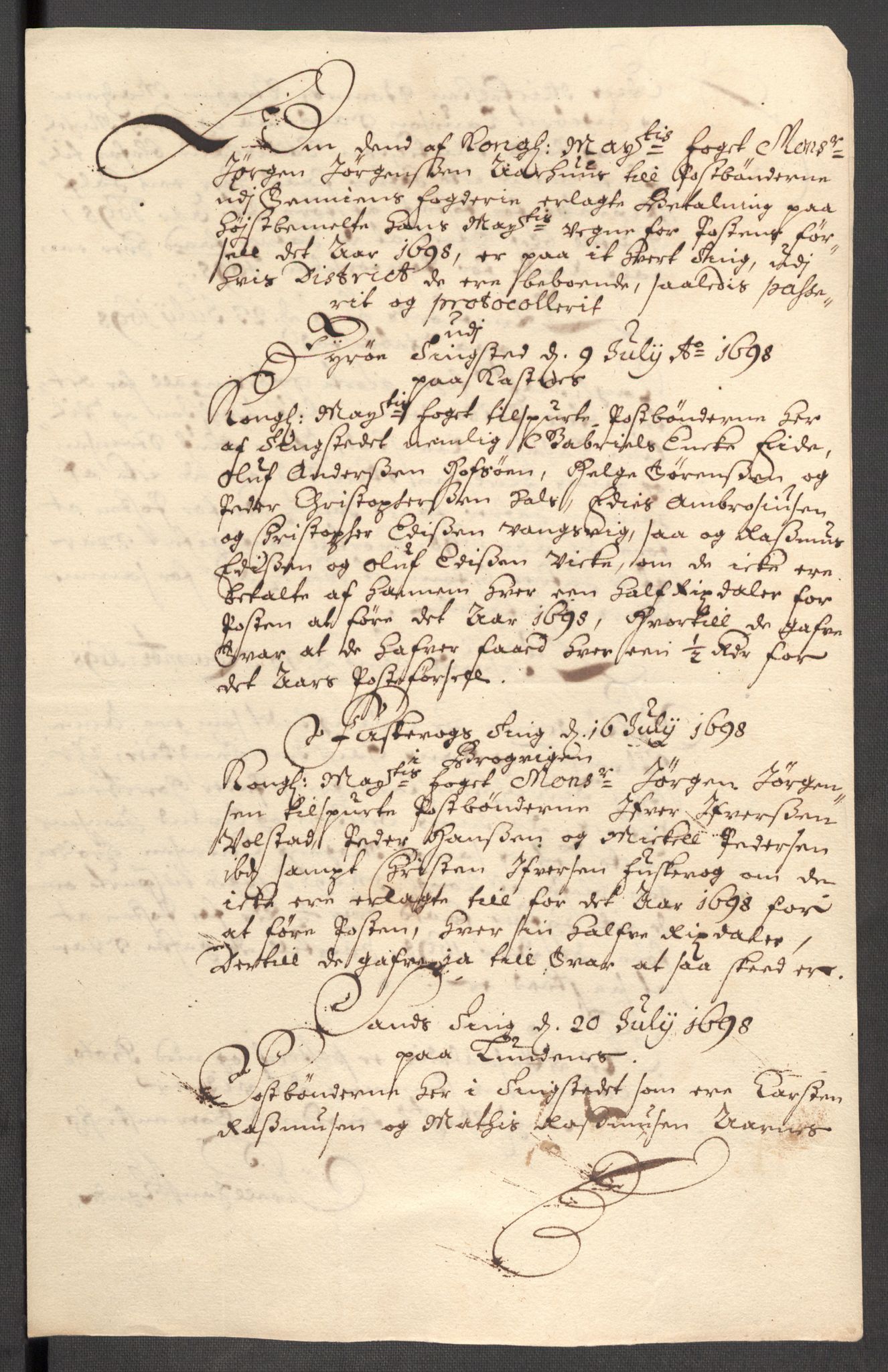 Rentekammeret inntil 1814, Reviderte regnskaper, Fogderegnskap, RA/EA-4092/R68/L4754: Fogderegnskap Senja og Troms, 1697-1699, p. 235