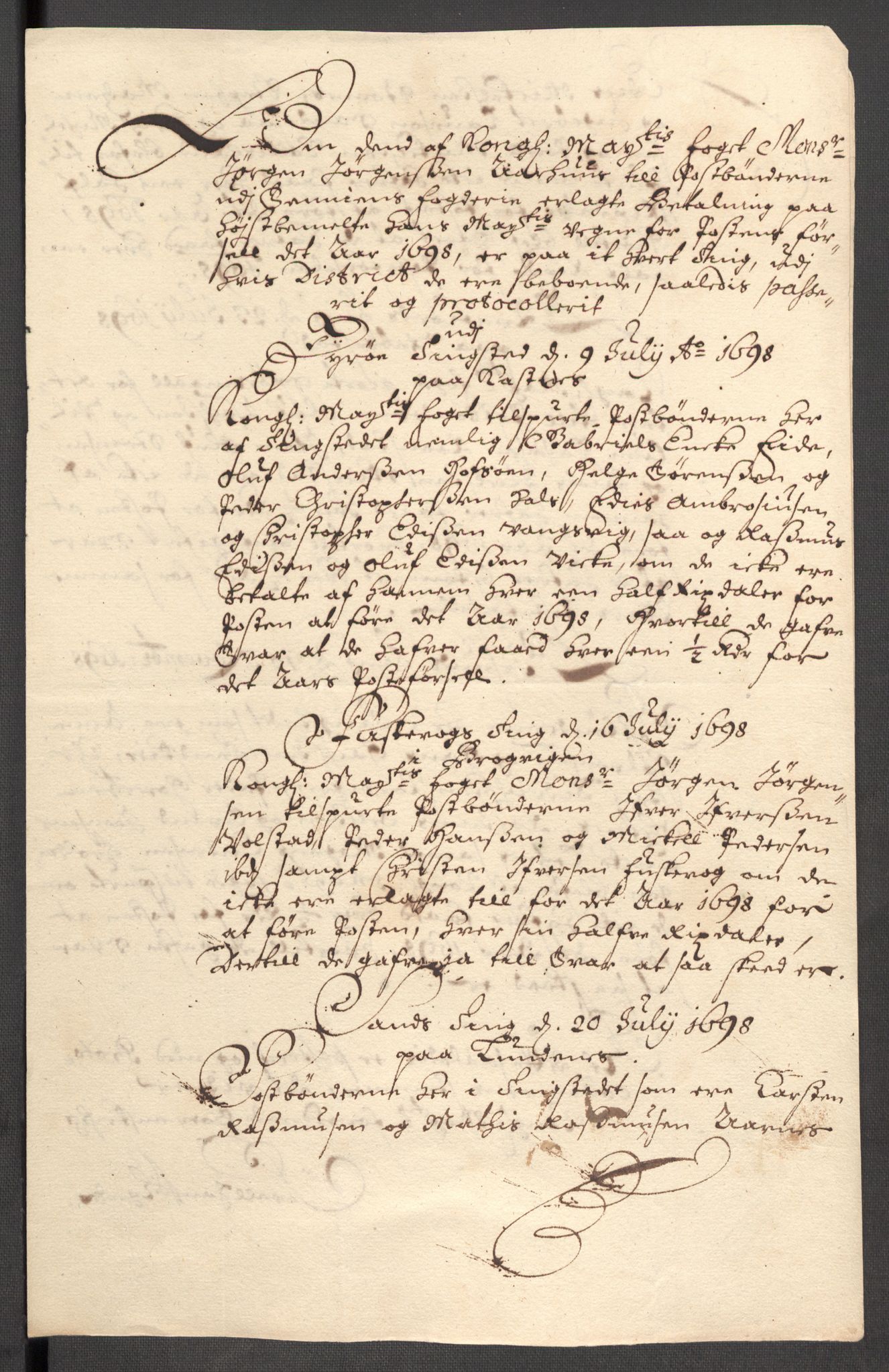 Rentekammeret inntil 1814, Reviderte regnskaper, Fogderegnskap, AV/RA-EA-4092/R68/L4754: Fogderegnskap Senja og Troms, 1697-1699, p. 235