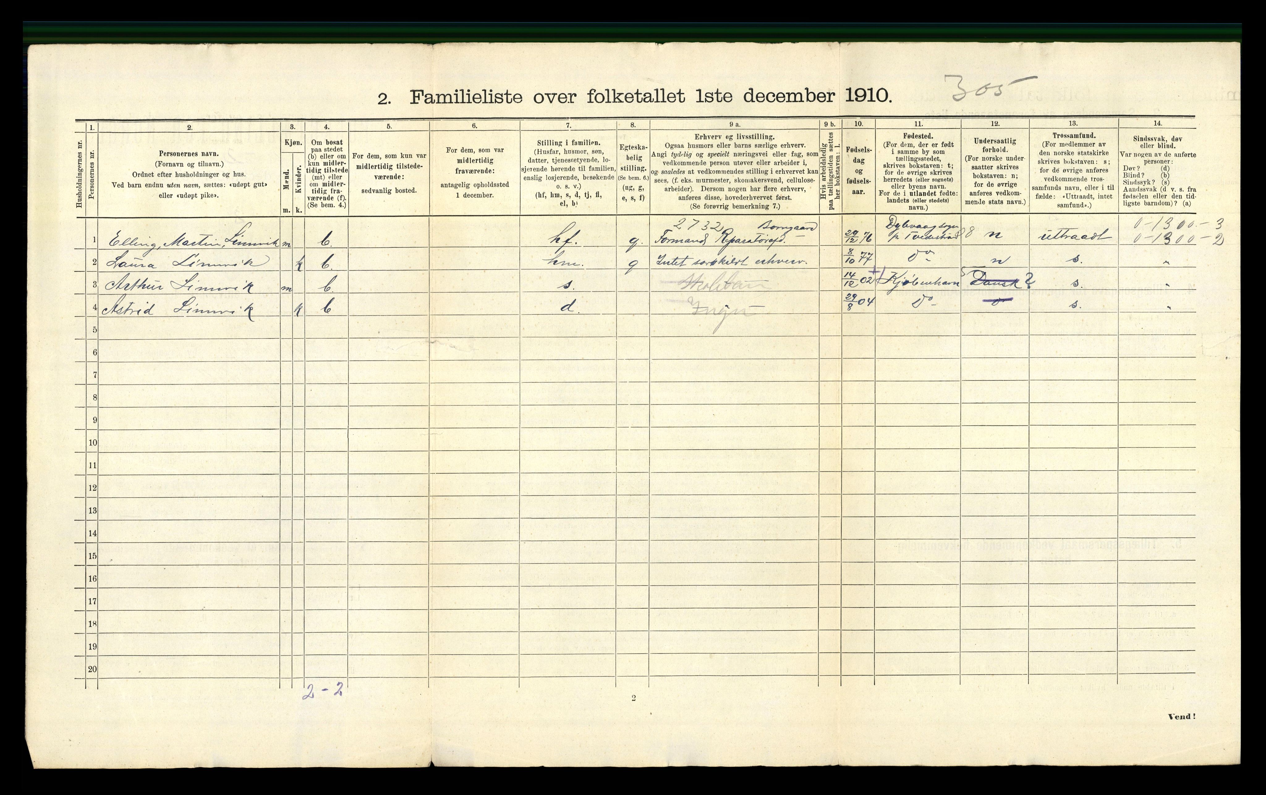 RA, 1910 census for Sarpsborg, 1910, p. 4914