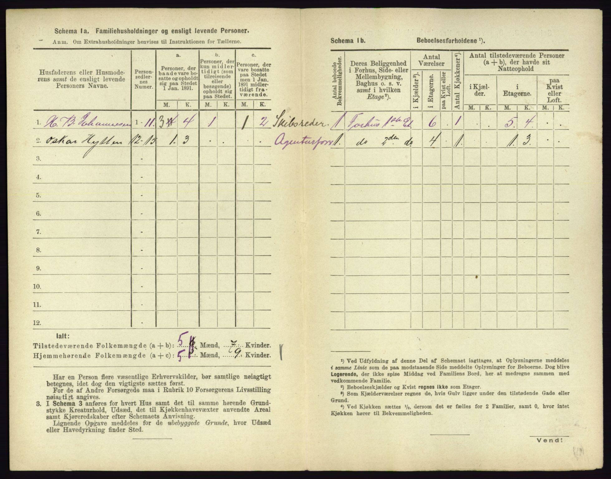 RA, 1891 census for 0705 Tønsberg, 1891, p. 113