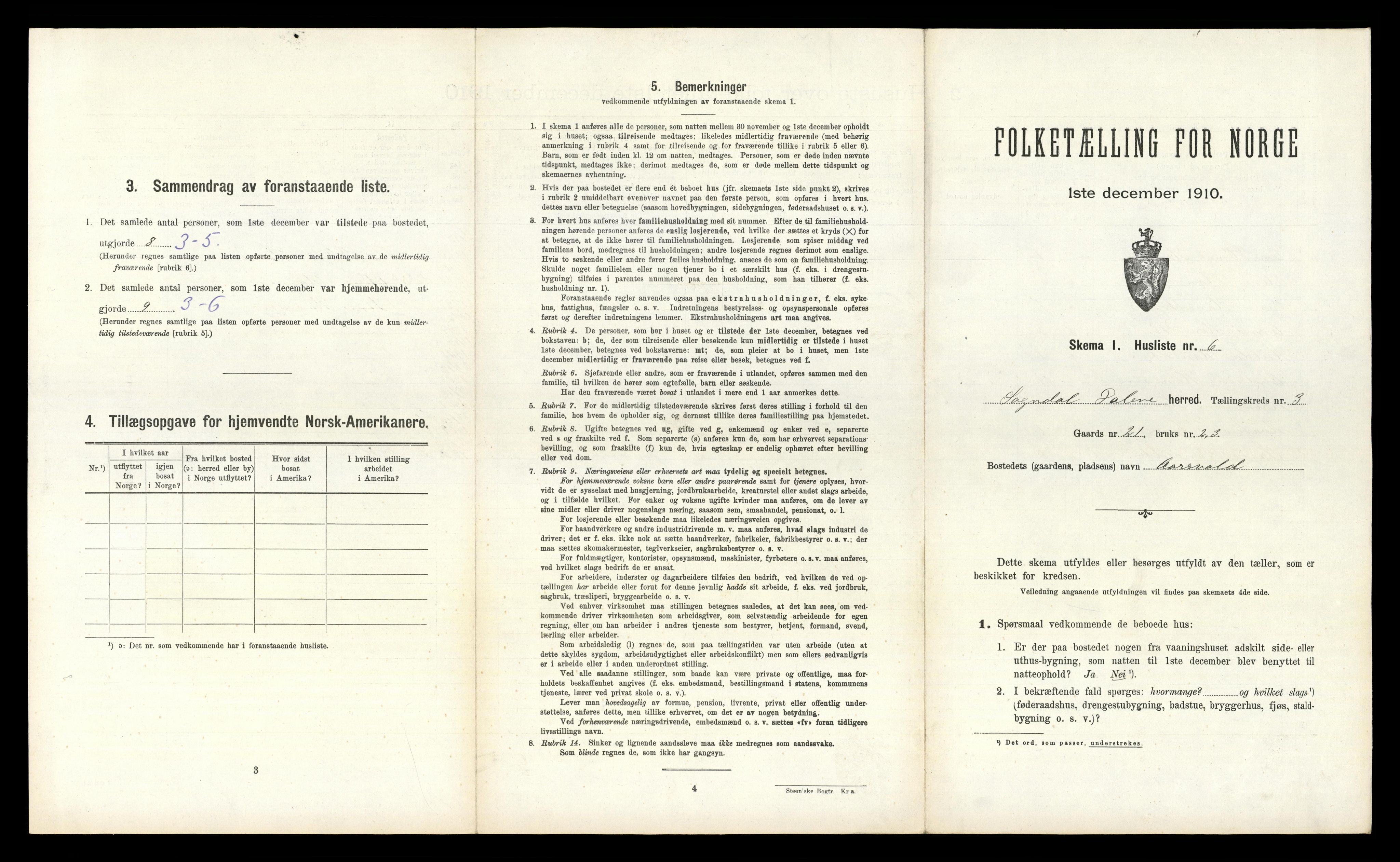 RA, 1910 census for Sokndal, 1910, p. 196