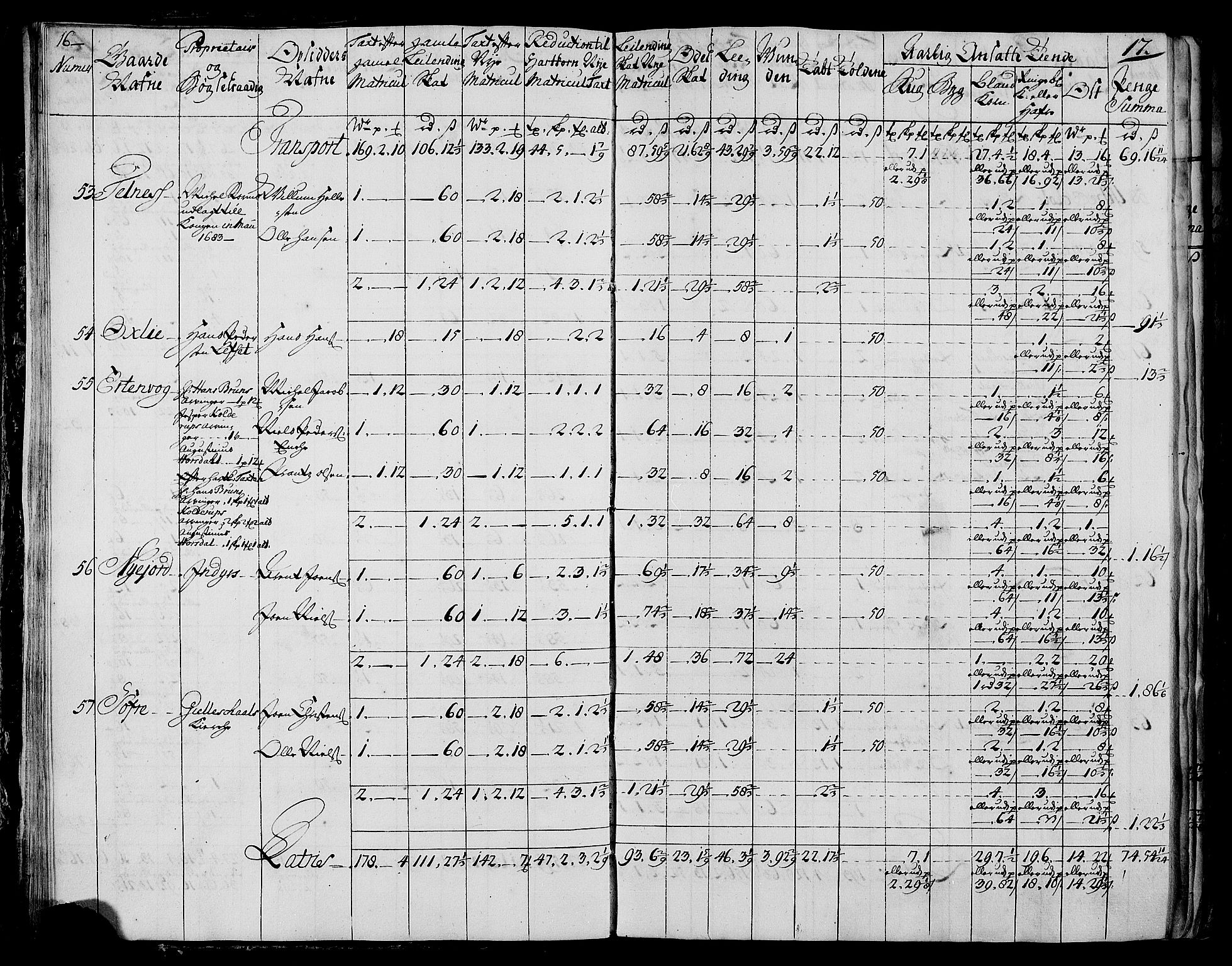 Rentekammeret inntil 1814, Realistisk ordnet avdeling, AV/RA-EA-4070/N/Nb/Nbf/L0173: Salten matrikkelprotokoll, 1723, p. 19