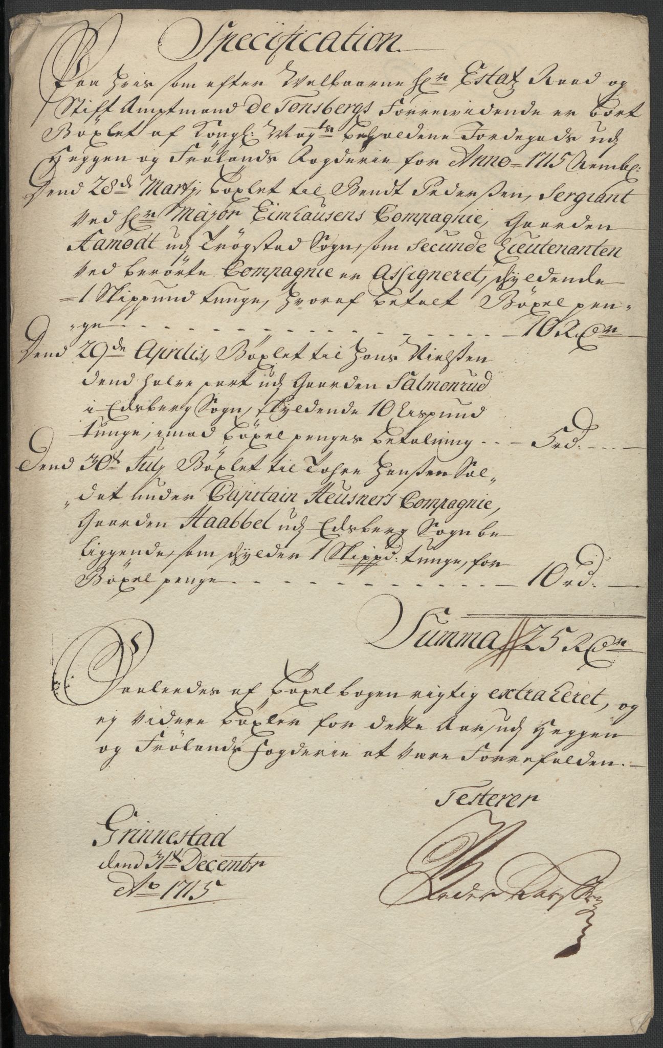 Rentekammeret inntil 1814, Reviderte regnskaper, Fogderegnskap, RA/EA-4092/R07/L0310: Fogderegnskap Rakkestad, Heggen og Frøland, 1715, p. 202