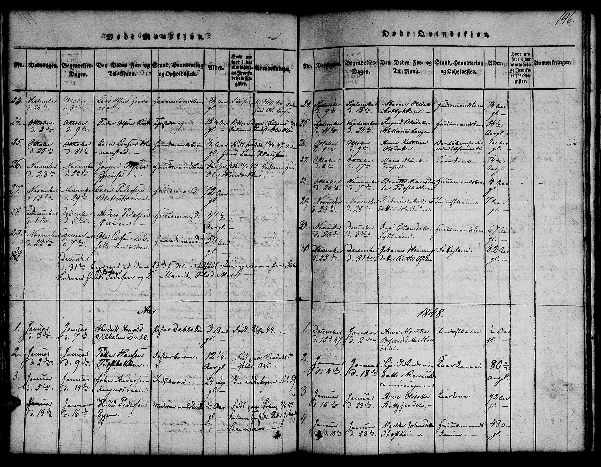 Ministerialprotokoller, klokkerbøker og fødselsregistre - Sør-Trøndelag, AV/SAT-A-1456/691/L1092: Parish register (copy) no. 691C03, 1816-1852, p. 146