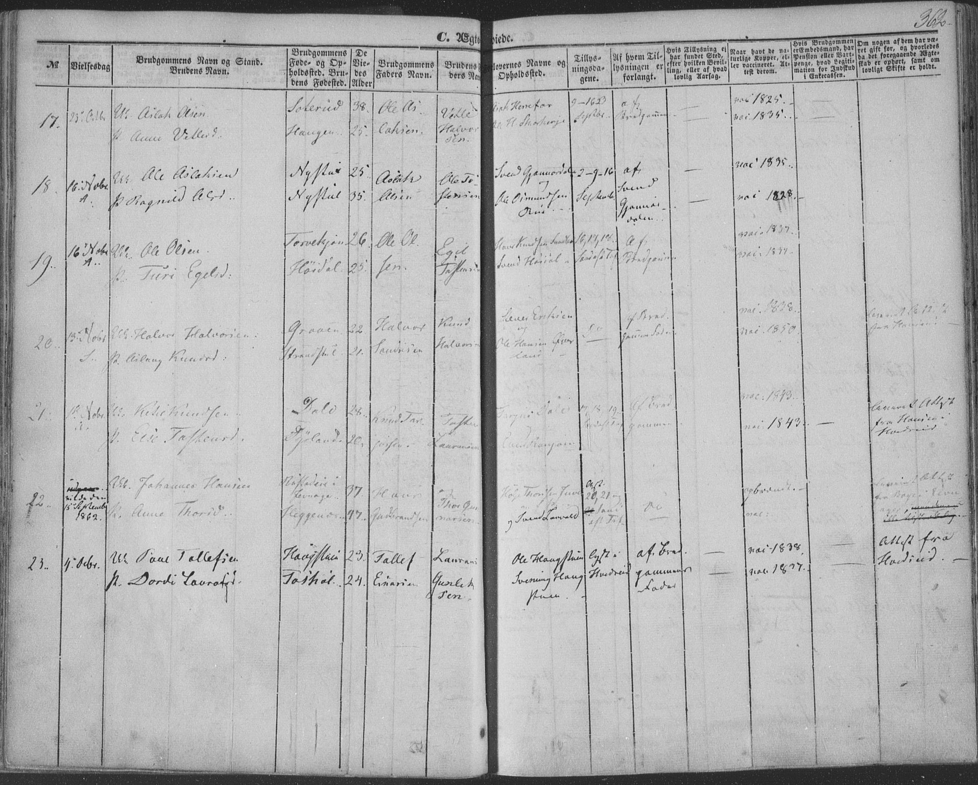 Seljord kirkebøker, AV/SAKO-A-20/F/Fa/L012b: Parish register (official) no. I 12B, 1850-1865, p. 362