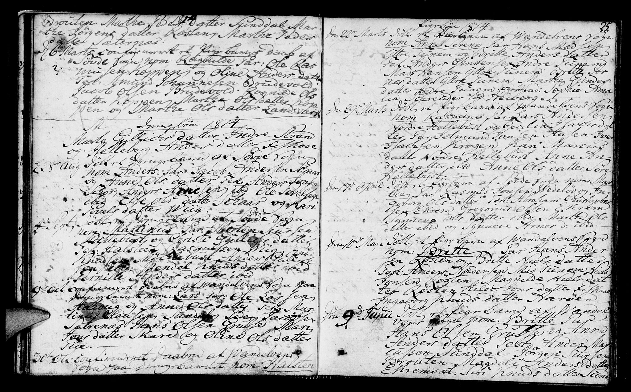 Ministerialprotokoller, klokkerbøker og fødselsregistre - Møre og Romsdal, AV/SAT-A-1454/501/L0003: Parish register (official) no. 501A03, 1803-1816, p. 25