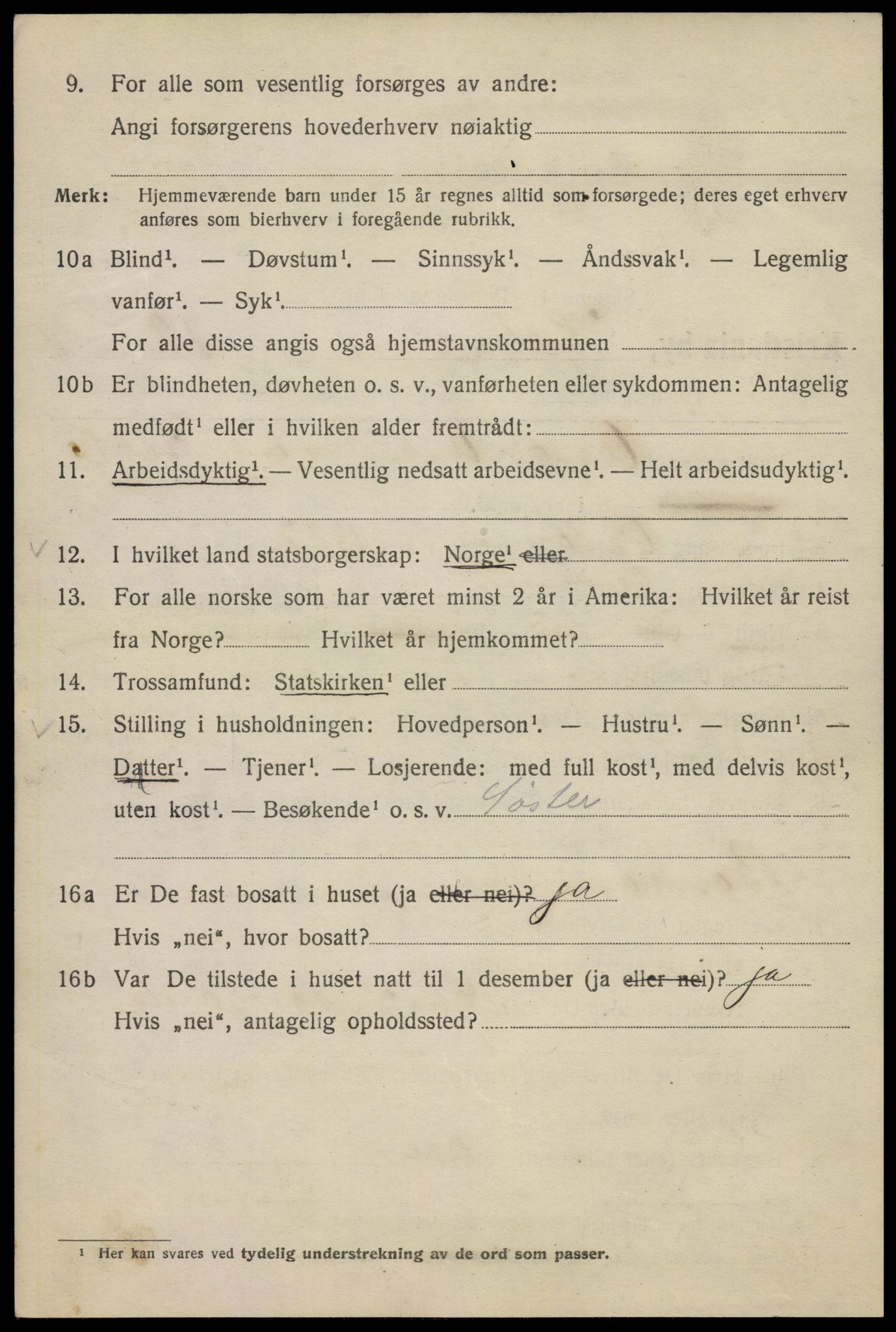 SAO, 1920 census for Kristiania, 1920, p. 294318