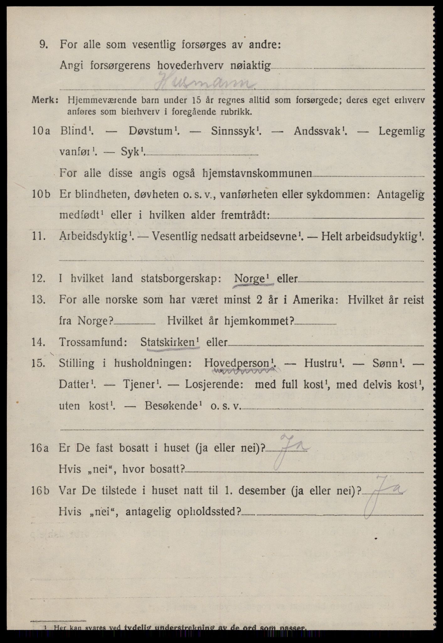 SAT, 1920 census for Edøy, 1920, p. 1995