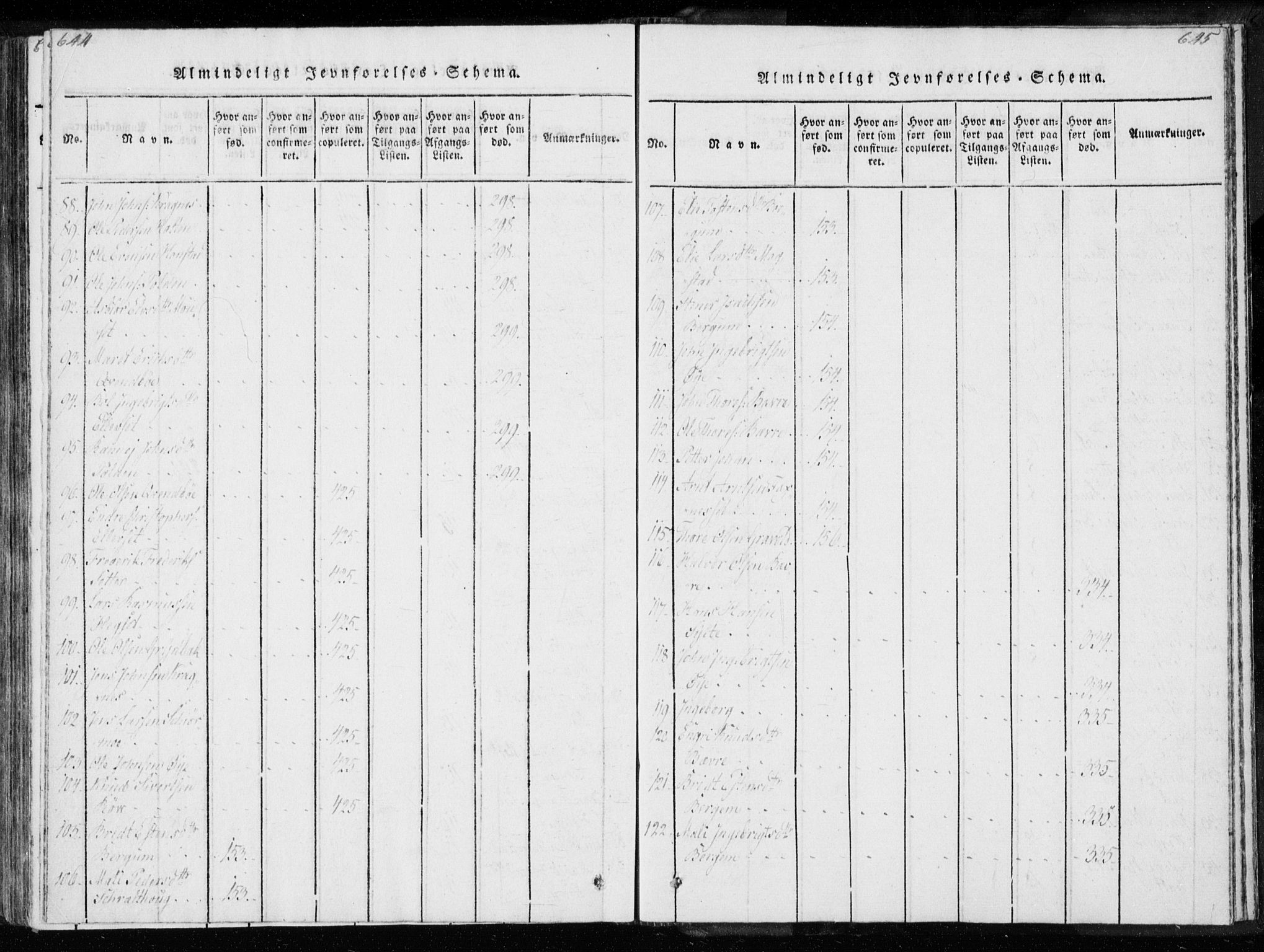 Ministerialprotokoller, klokkerbøker og fødselsregistre - Møre og Romsdal, AV/SAT-A-1454/595/L1041: Parish register (official) no. 595A03, 1819-1829, p. 644-645