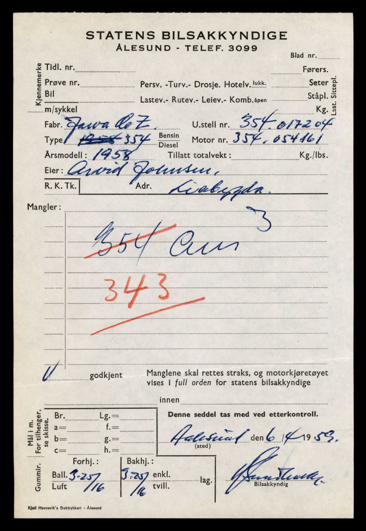 Møre og Romsdal vegkontor - Ålesund trafikkstasjon, AV/SAT-A-4099/F/Fe/L0031: Registreringskort for kjøretøy T 11800 - T 11996, 1927-1998, p. 3268