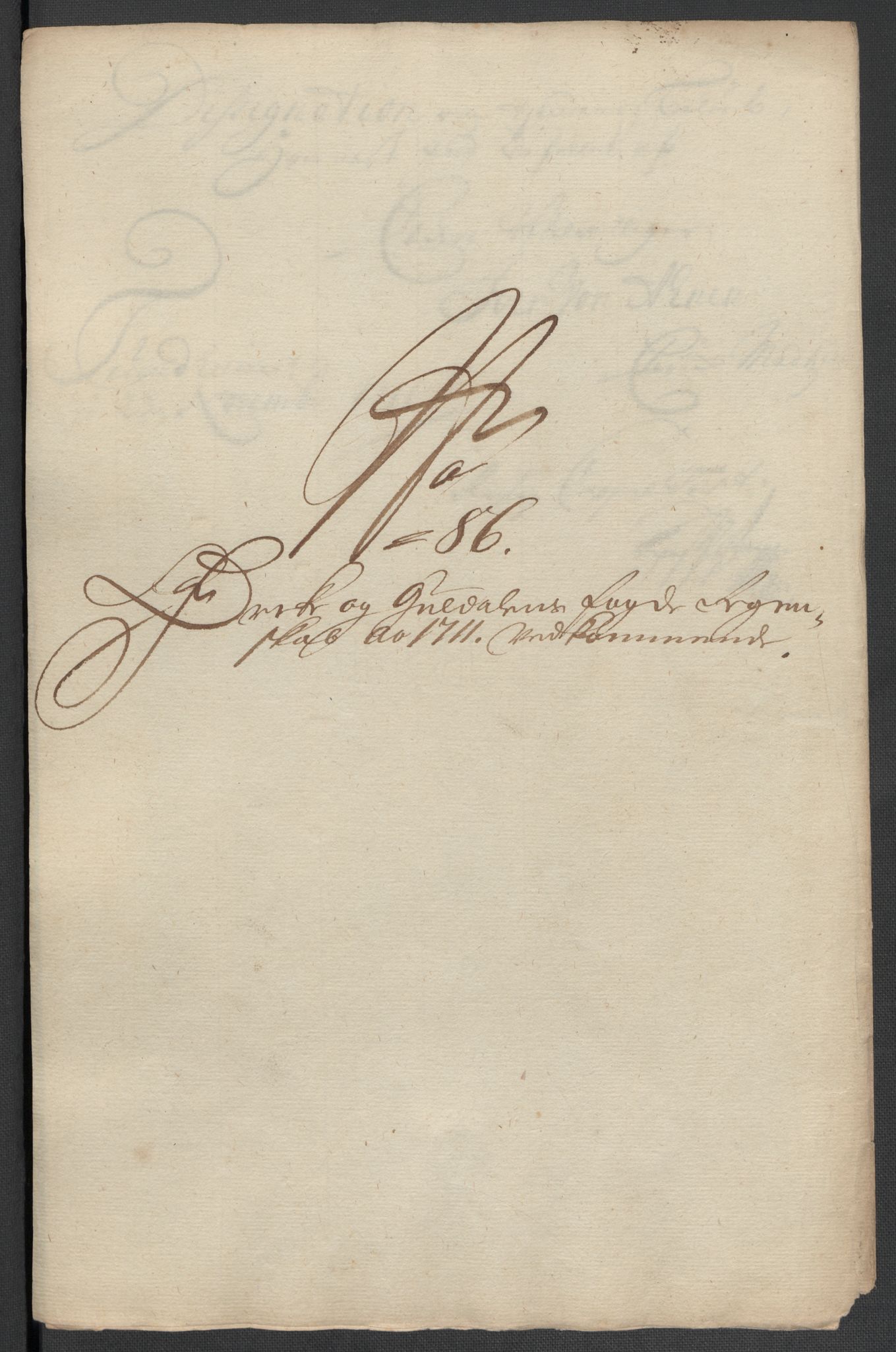 Rentekammeret inntil 1814, Reviderte regnskaper, Fogderegnskap, RA/EA-4092/R60/L3962: Fogderegnskap Orkdal og Gauldal, 1711, p. 235