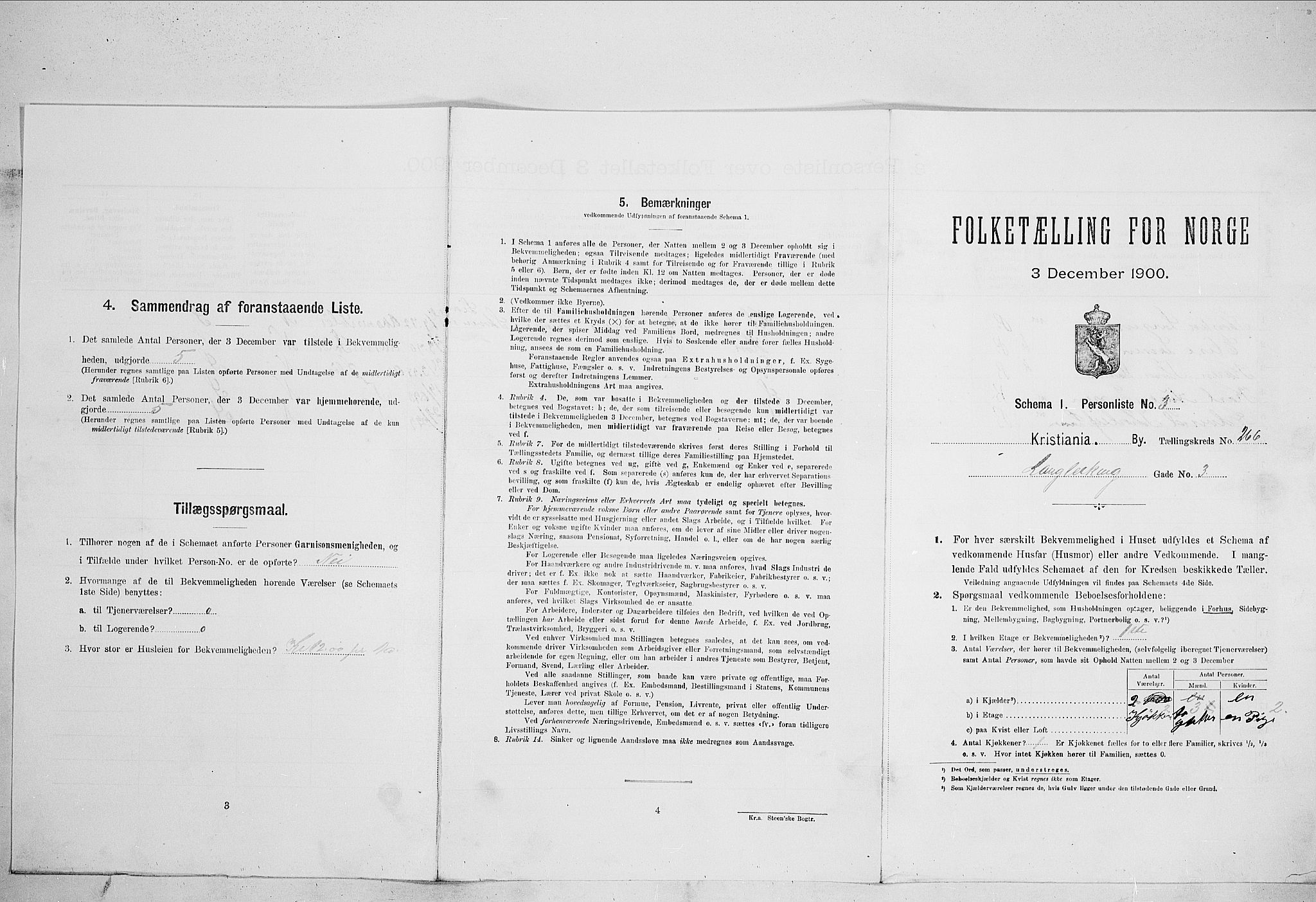 SAO, 1900 census for Kristiania, 1900, p. 51923