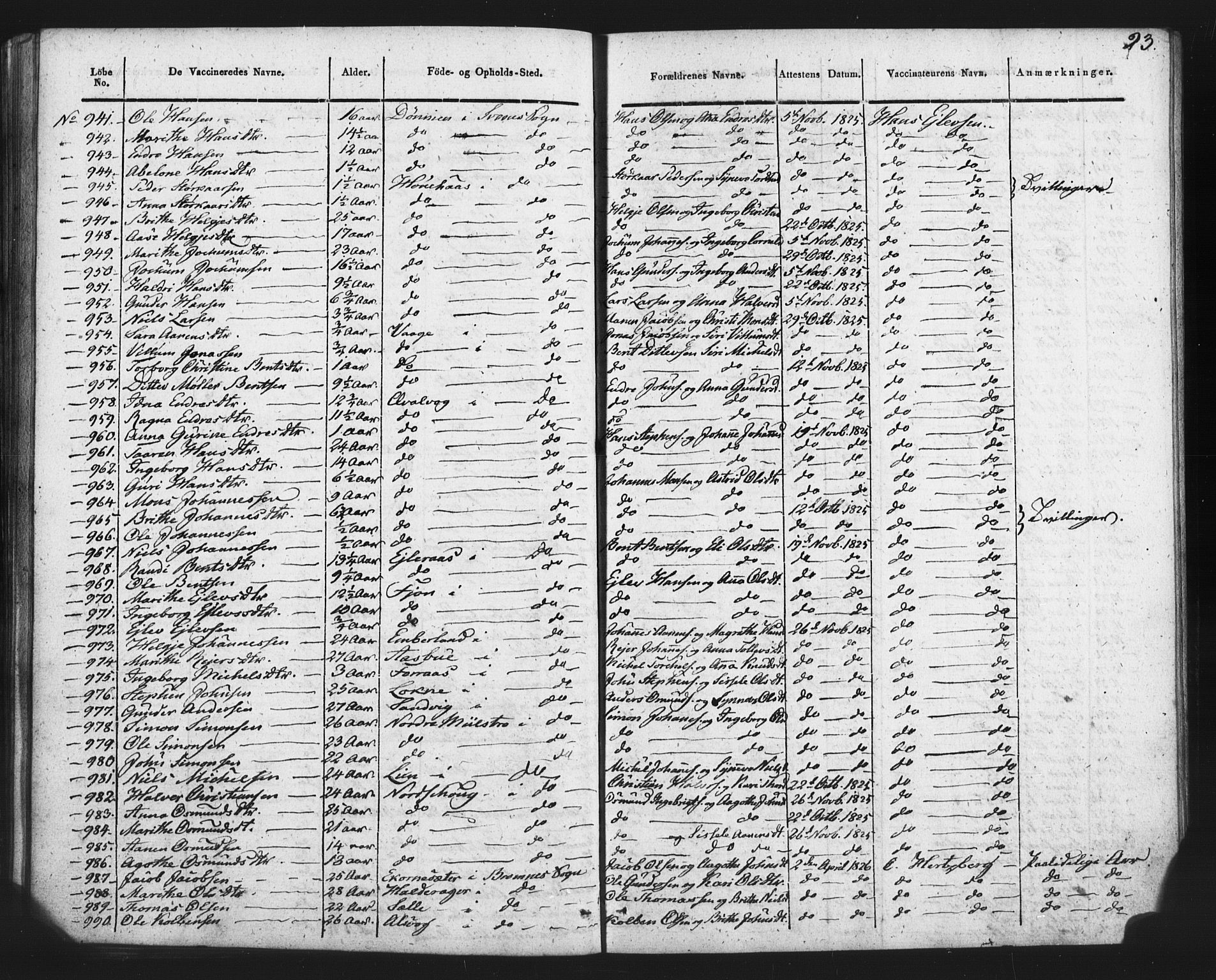 Finnås sokneprestembete, SAB/A-99925/H/Ha/Haa/Haaa/L0010: Parish register (official) no. A 10, 1814-1830, p. 23
