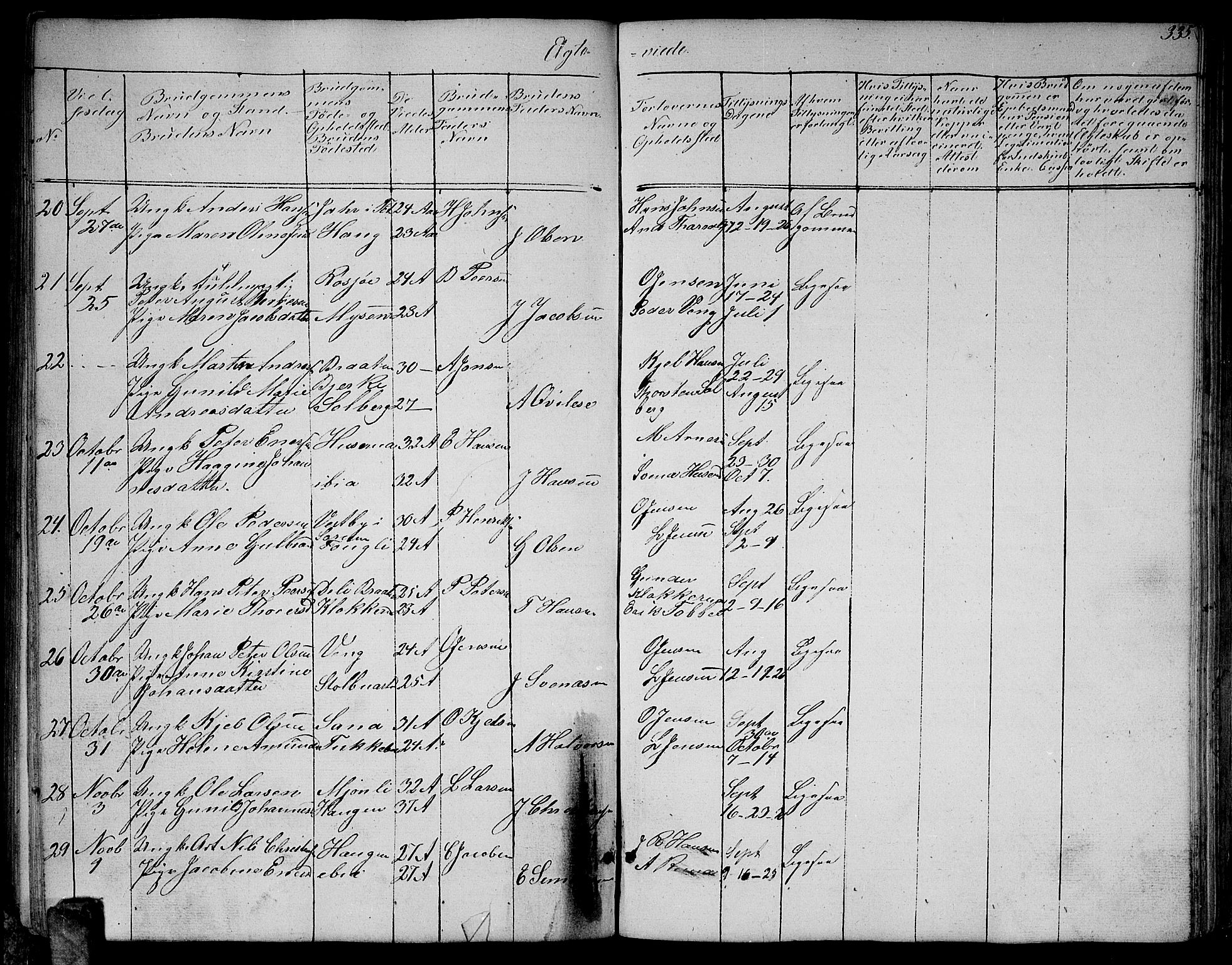 Enebakk prestekontor Kirkebøker, AV/SAO-A-10171c/G/Ga/L0004: Parish register (copy) no. I 4, 1850-1866, p. 335