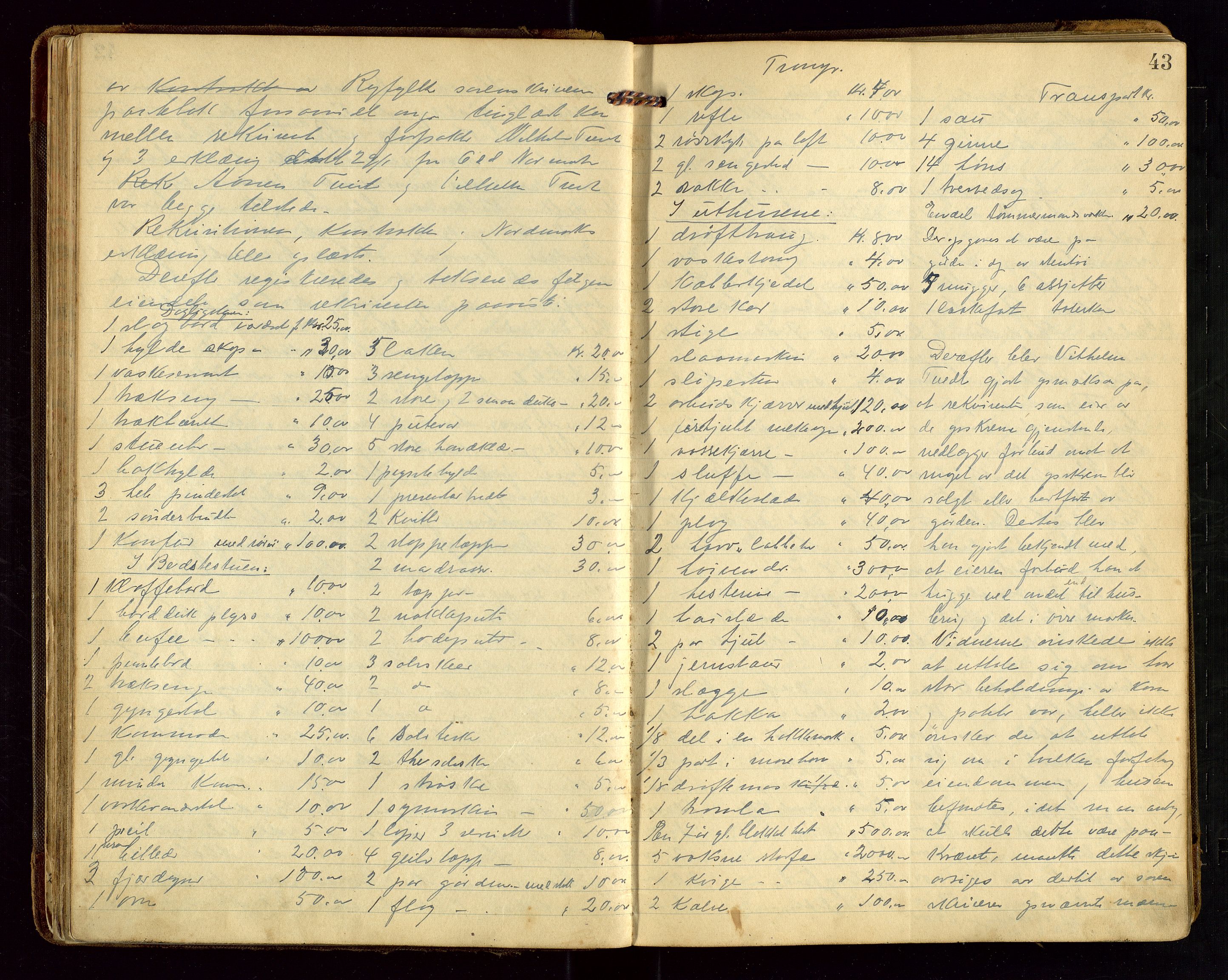 Vikedal lensmannskontor, AV/SAST-A-100179/Gg/L0002: Dødsfallprotokoll, 1921-1932, p. 43