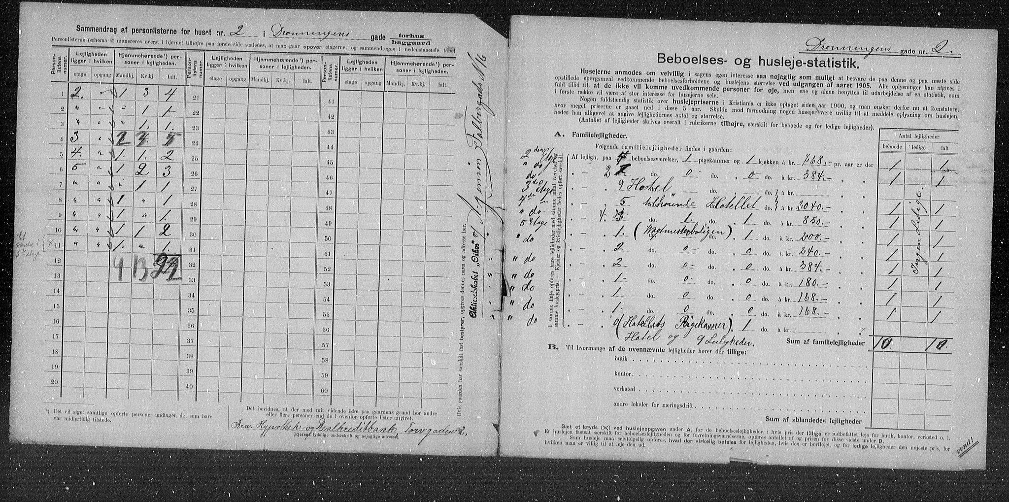 OBA, Municipal Census 1905 for Kristiania, 1905, p. 8940