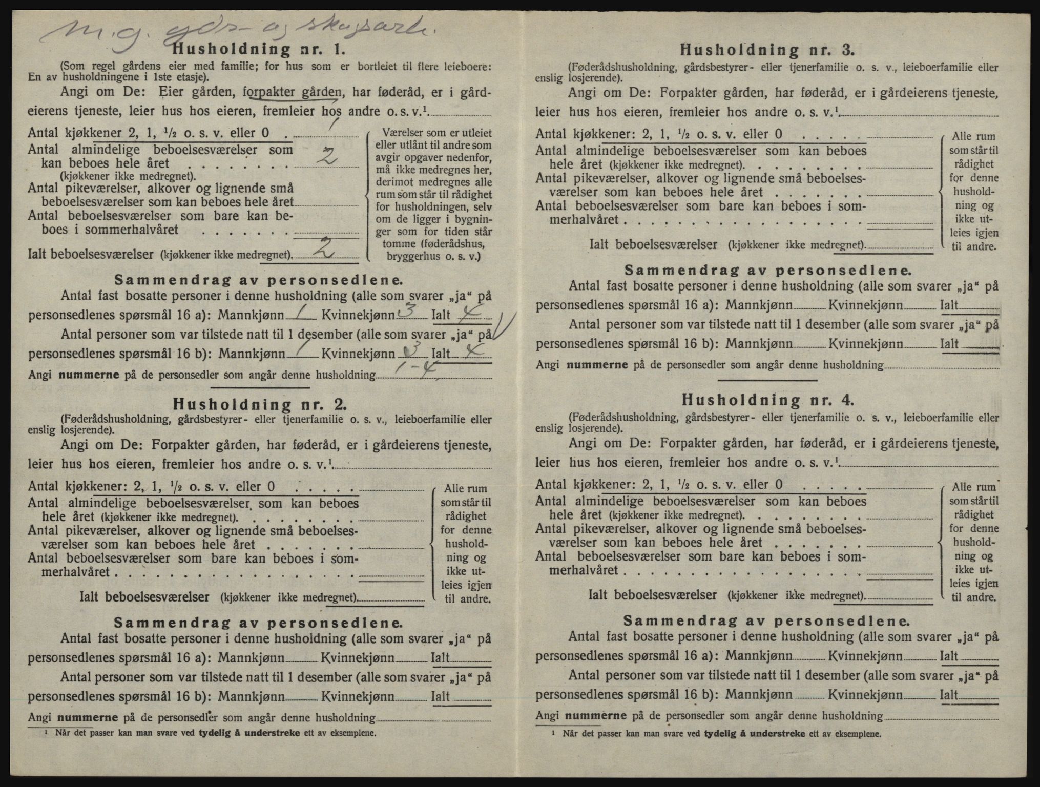 SAO, 1920 census for Aremark, 1920, p. 462