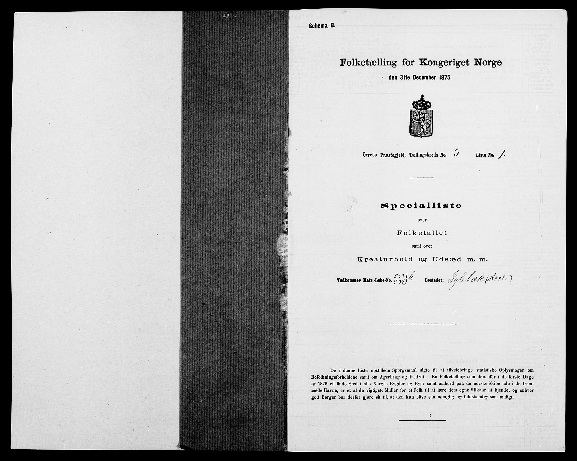 SAK, 1875 census for 1016P Øvrebø, 1875, p. 271