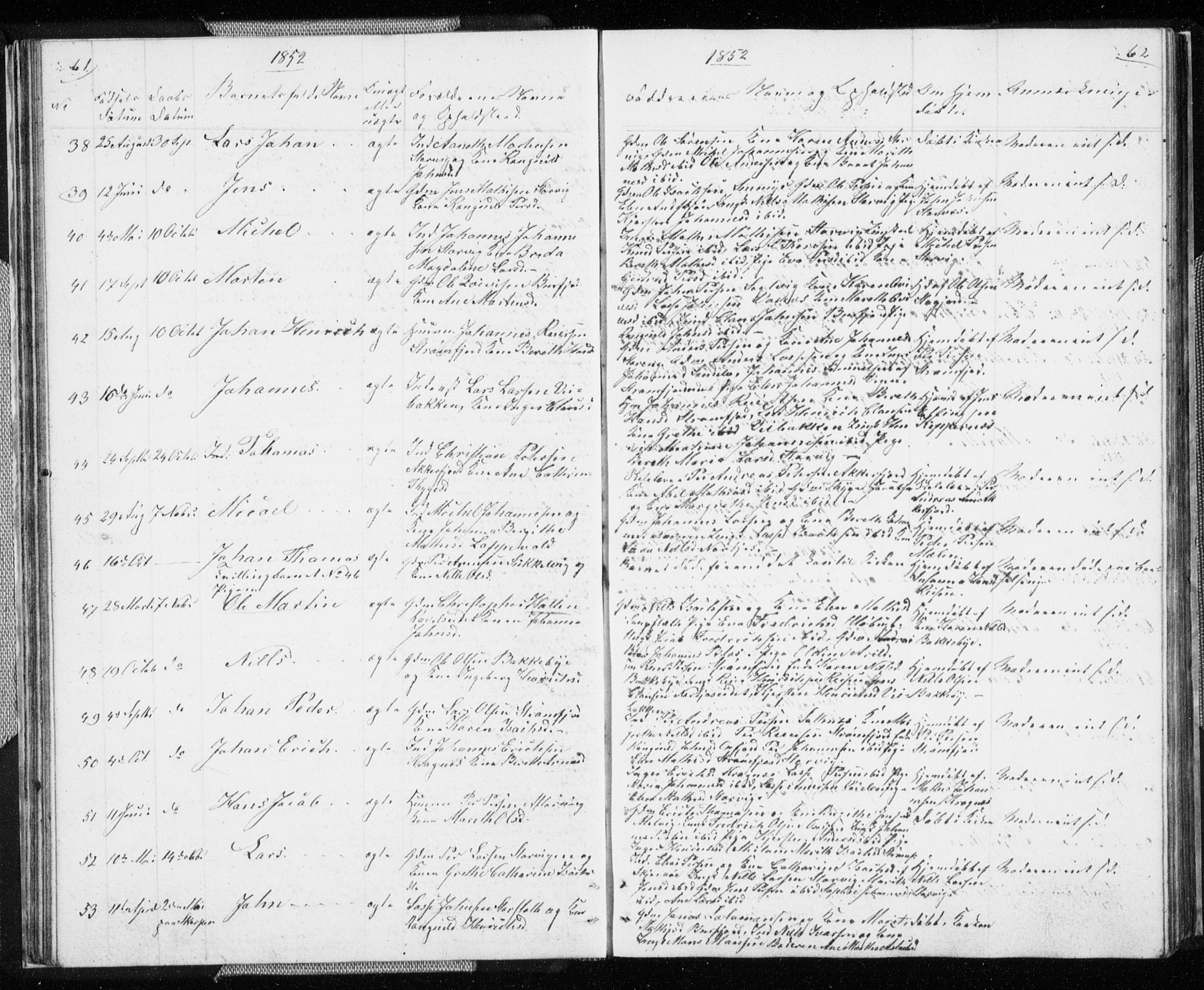 Skjervøy sokneprestkontor, SATØ/S-1300/H/Ha/Hab/L0003klokker: Parish register (copy) no. 3, 1849-1861, p. 61-62